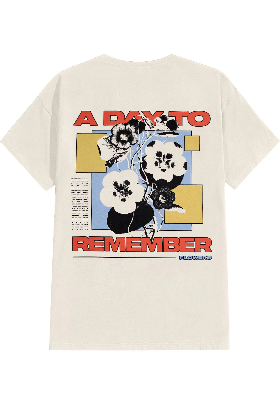 A Day To Remember - Flowers Ecru - T-Shirt - Image 2