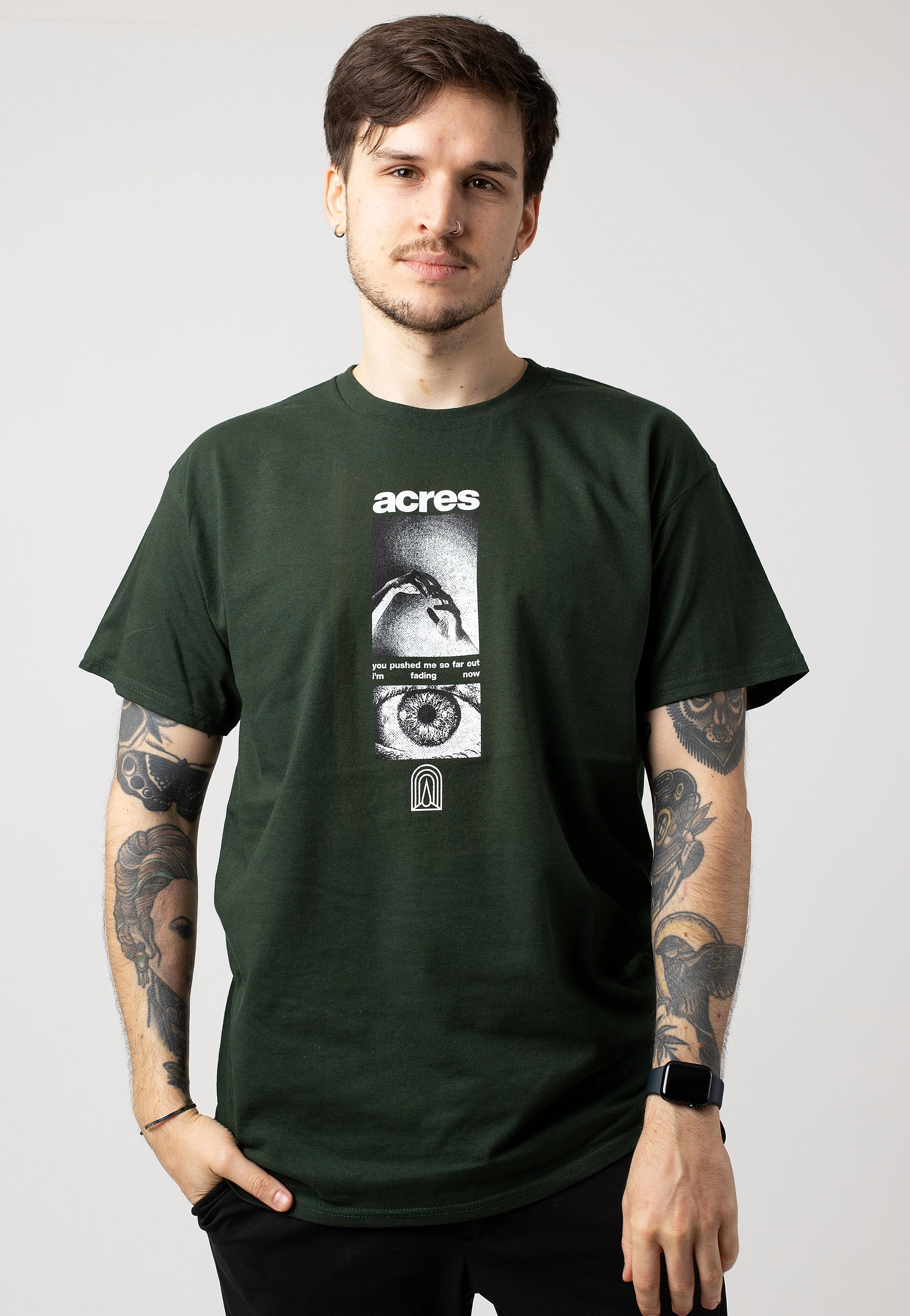 Acres - I'm Fadind Now Forest Green - T-Shirt - Image 3