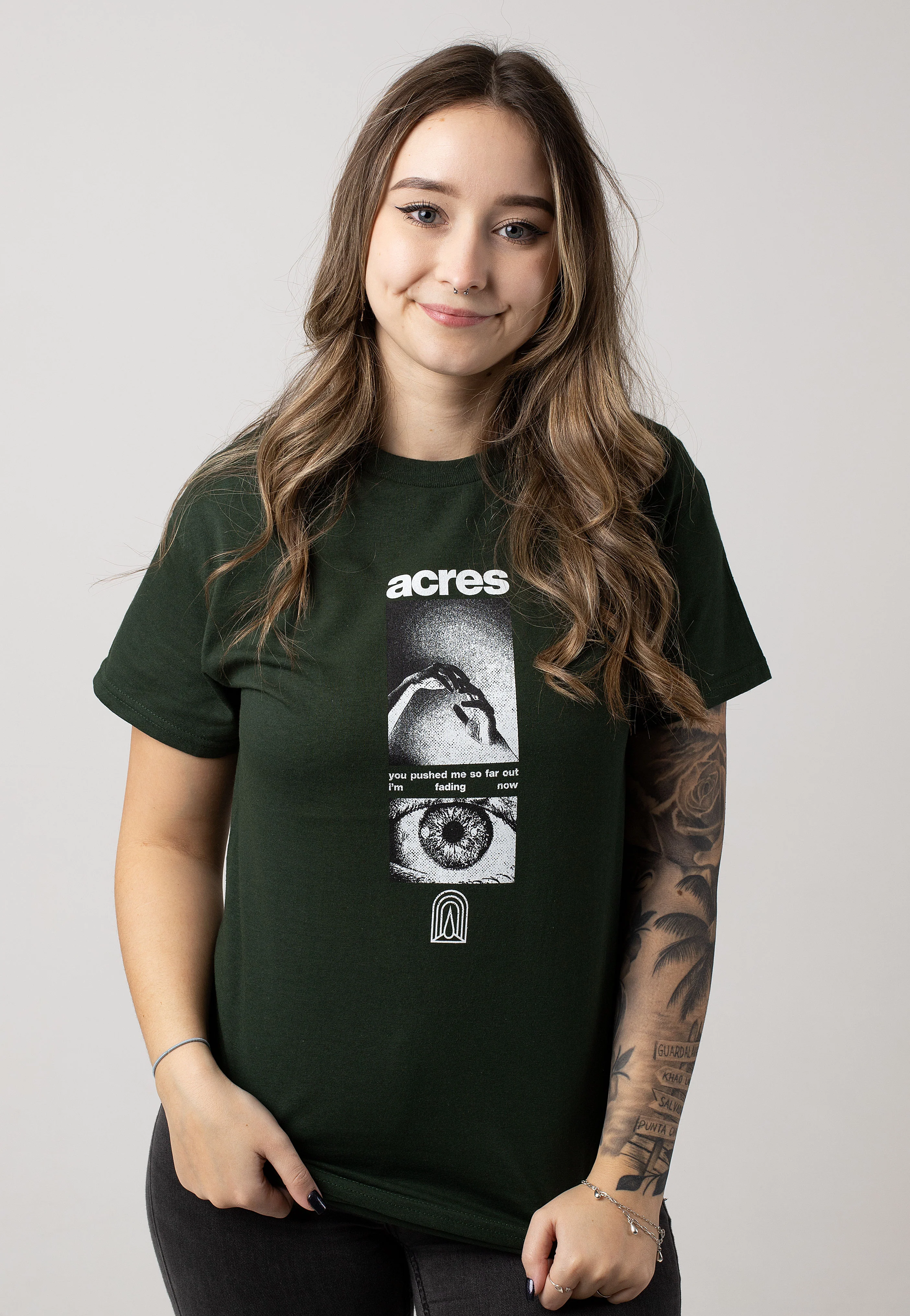 Acres - I'm Fadind Now Forest Green - T-Shirt - Image 5