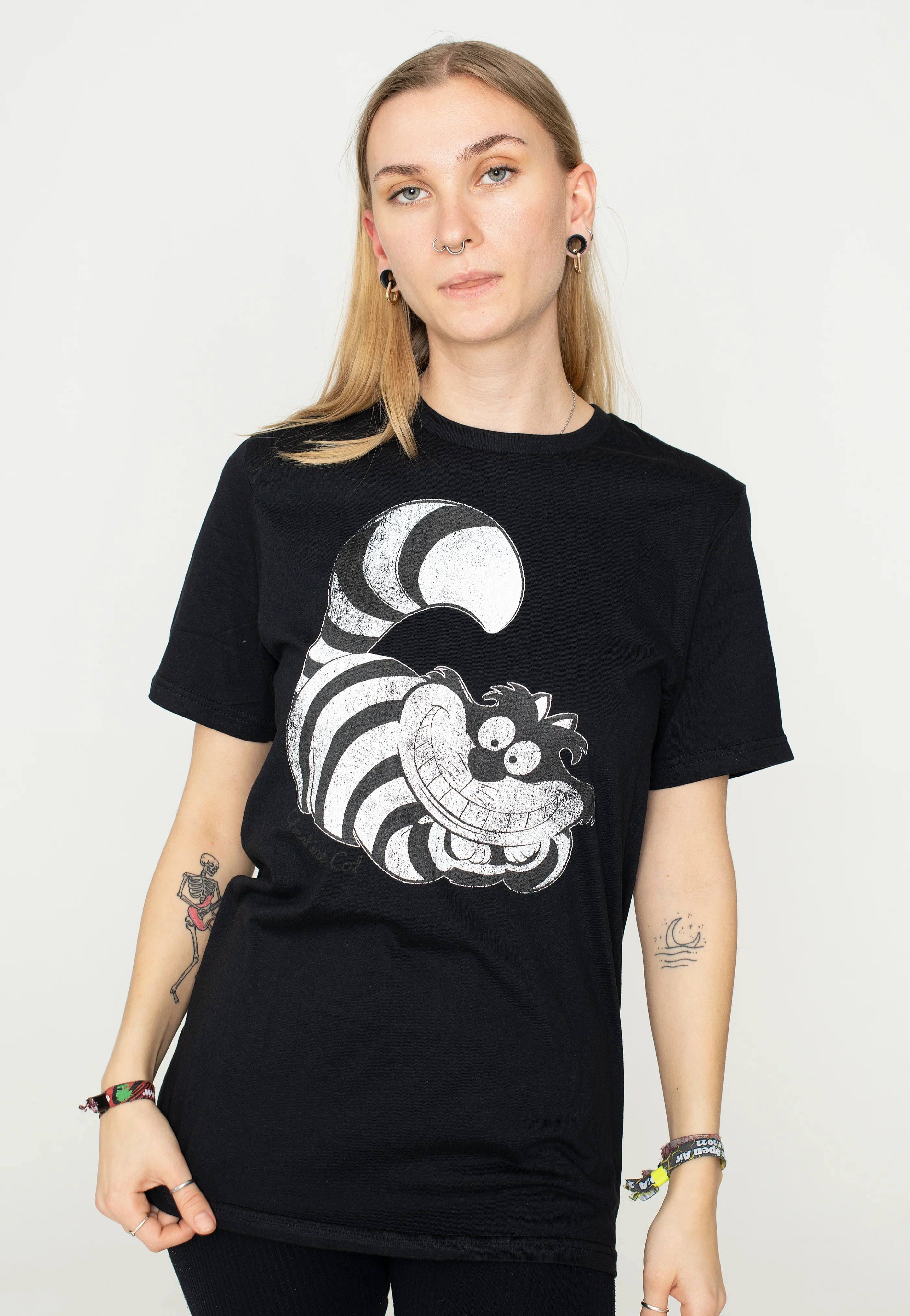 Alice In Wonderland - Cheshire Cat Mono - T-Shirt - Image 5