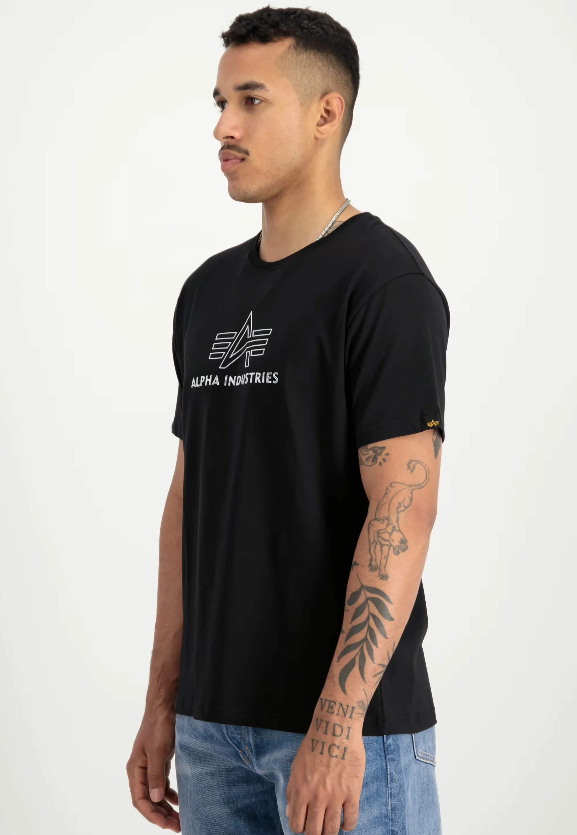 Alpha Industries - Basic T TPU Black/Chrome - T-Shirt - Image 2