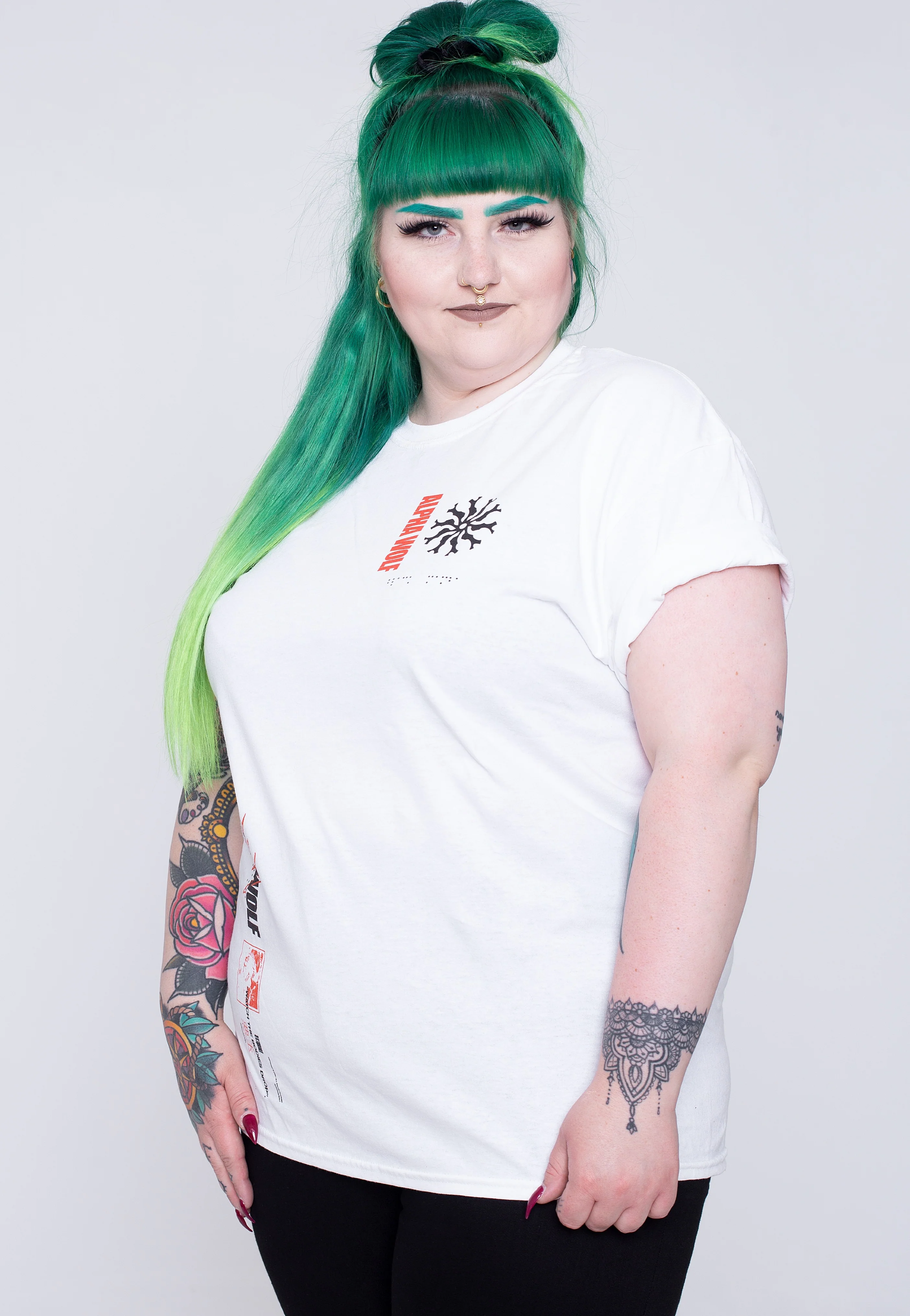 Alpha Wolf - Akudama White - T-Shirt - Image 5