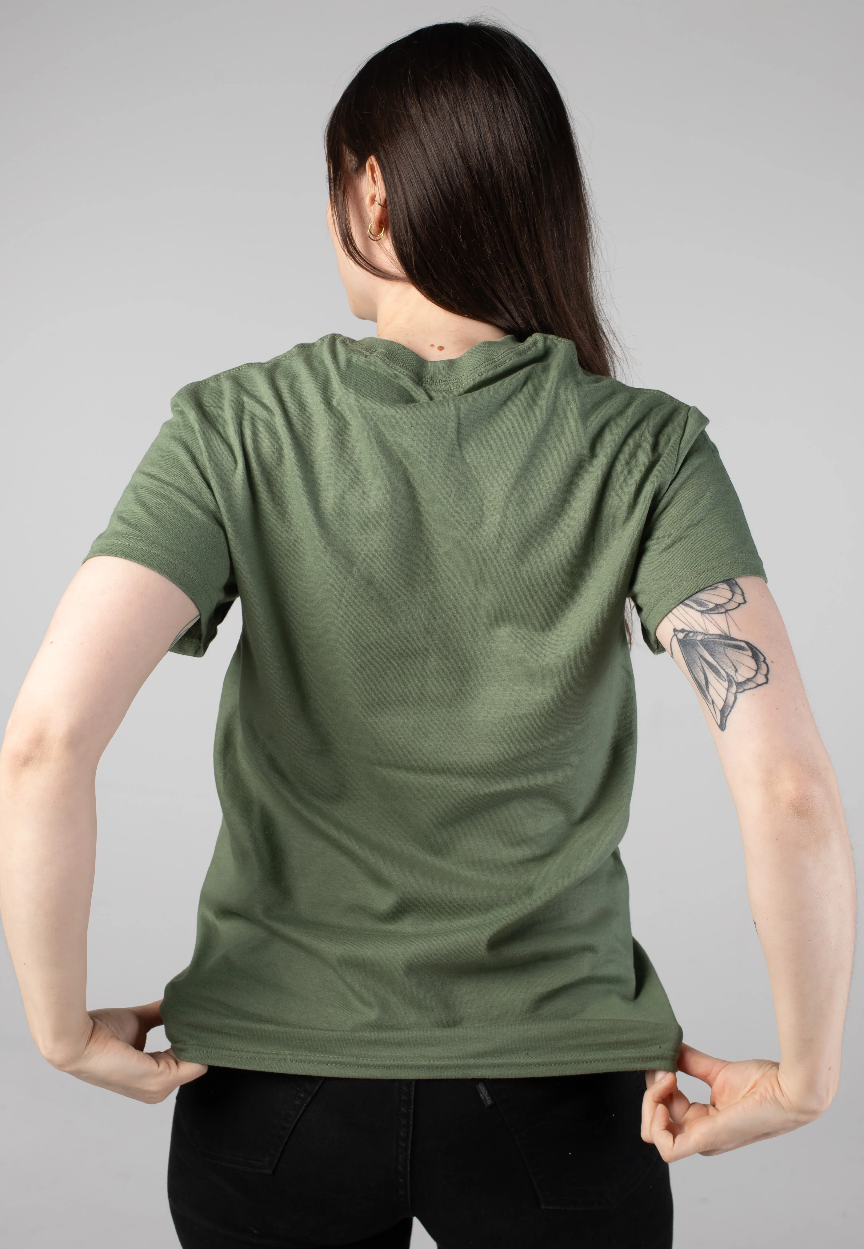 Atheist - Black Logo Military Greeen - T-Shirt - Image 6