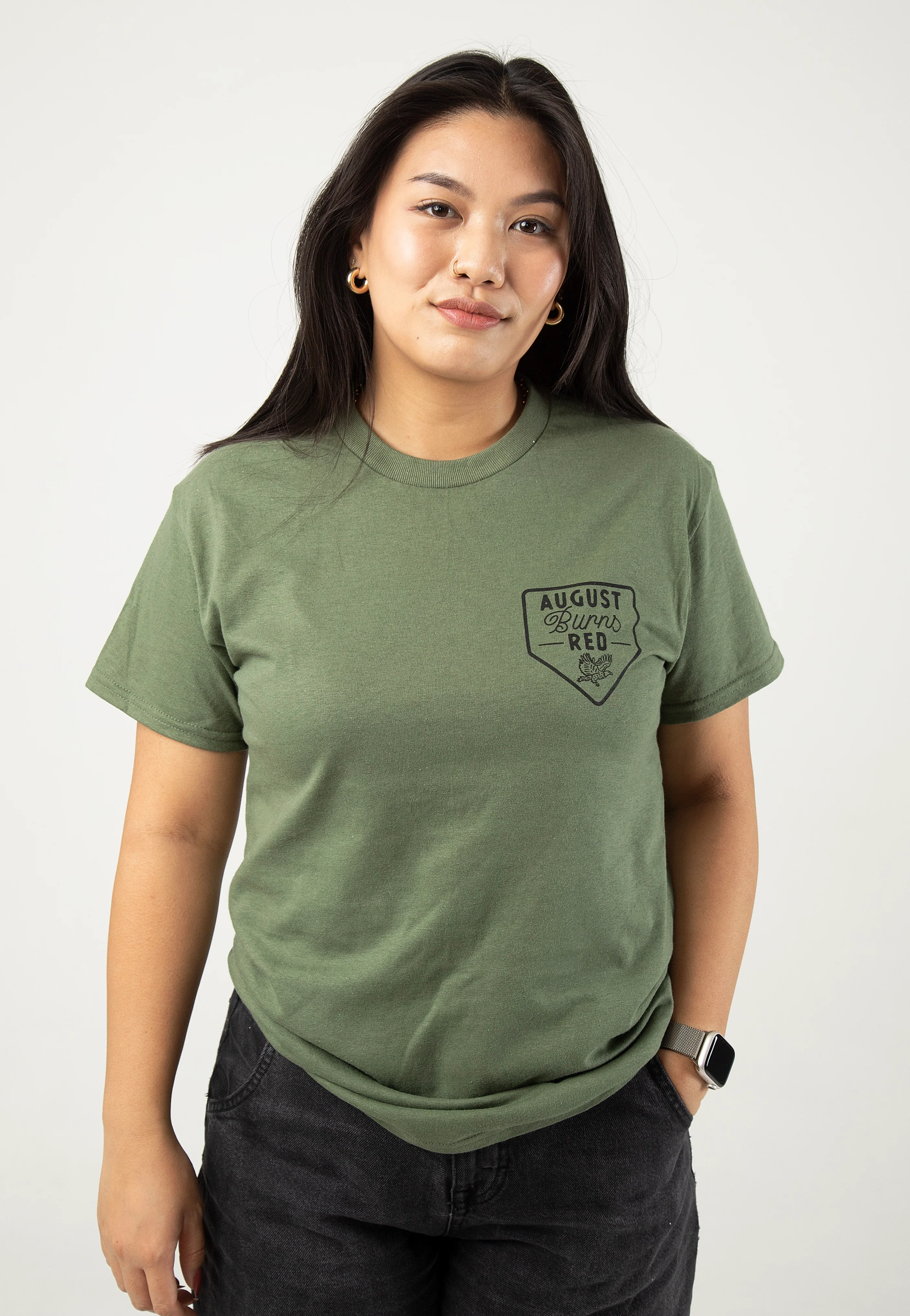 August Burns Red - 20 Years Angry Music Military Green - T-Shirt - Image 5
