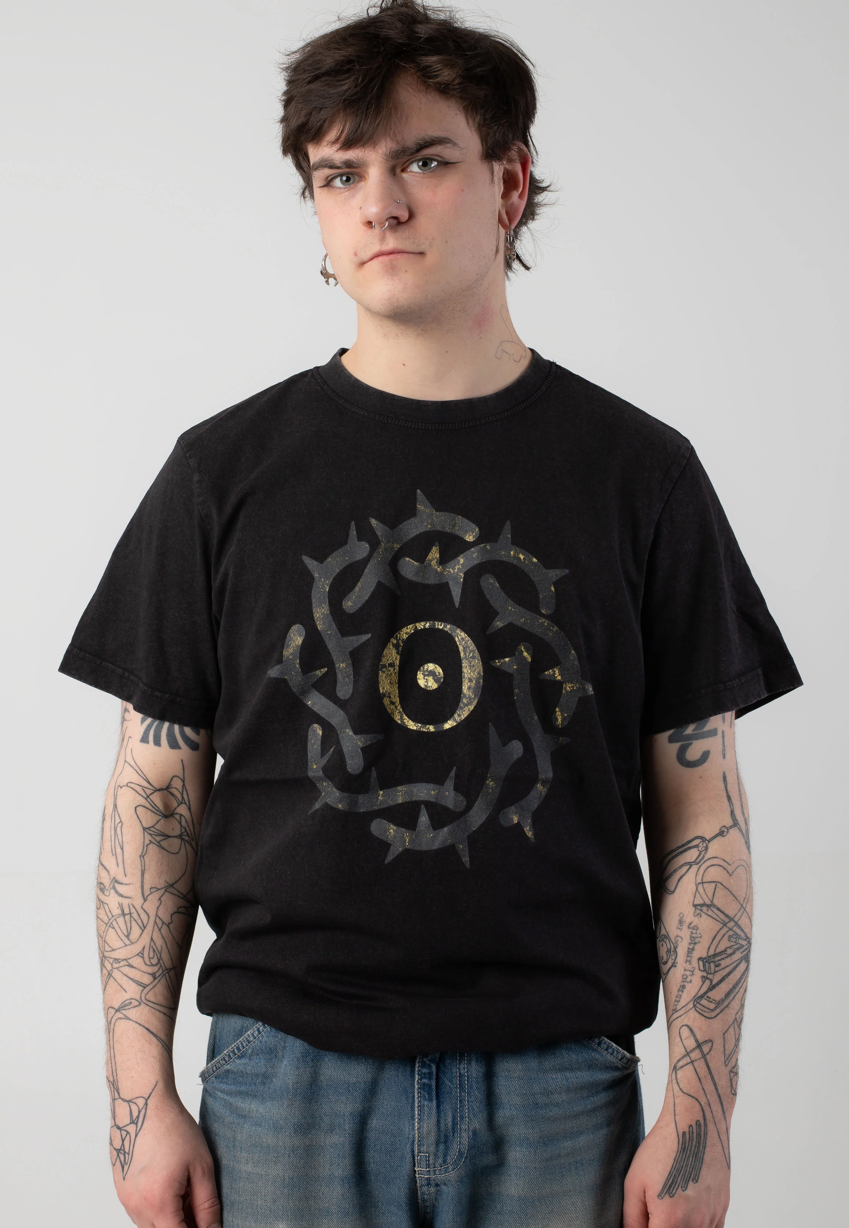 Bad Omens - Apple Crown Acid Washed - T-Shirt - Image 3