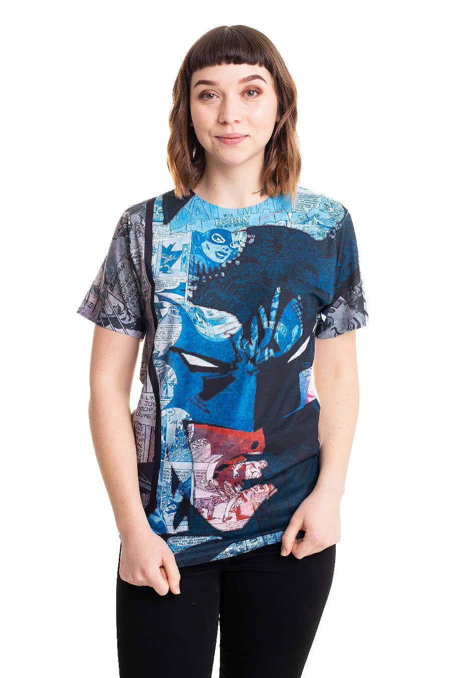 Batman - Face Up Allover - T-Shirt - Image 5