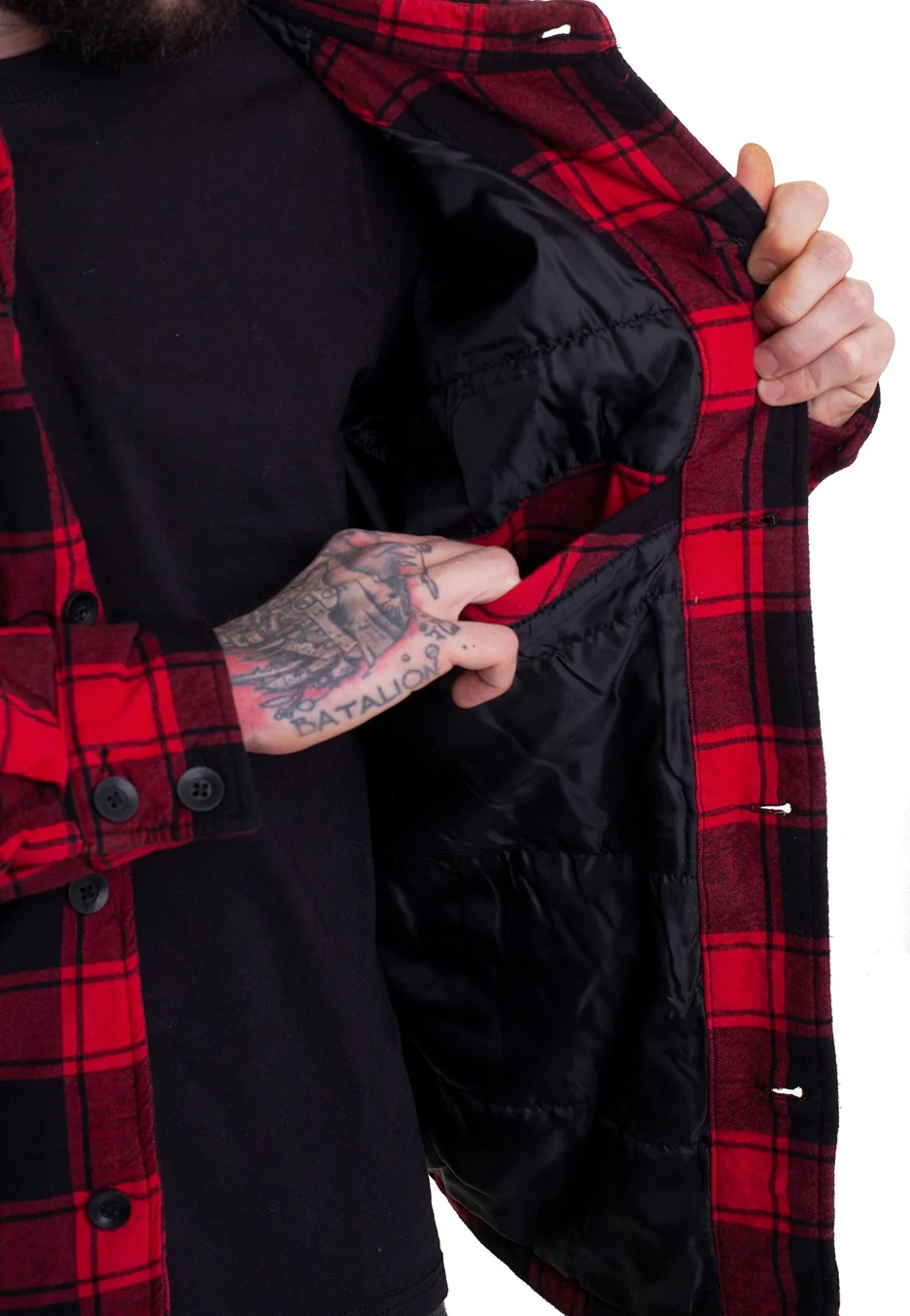 Brandit - Lumberjacket Red/Black - Jacket - Image 7