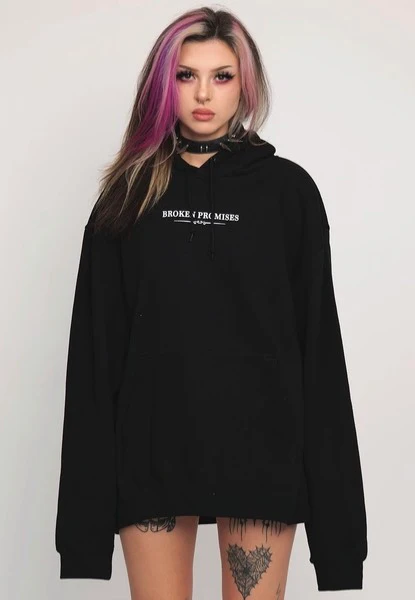 Broken Promises - Feeled Guide Black - Hoodie - Image 8