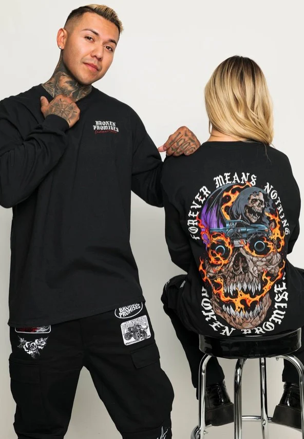 Broken Promises - Magma Black - Longsleeve - Image 4