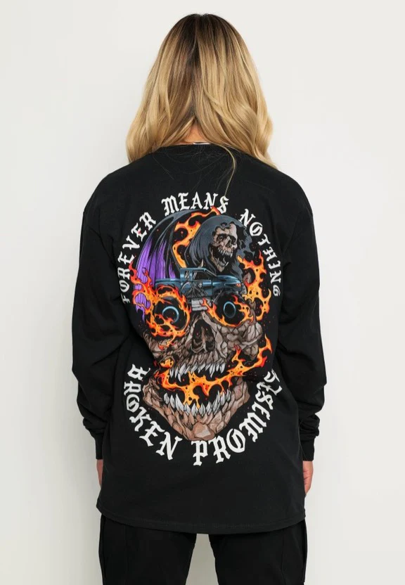 Broken Promises - Magma Black - Longsleeve - Image 6