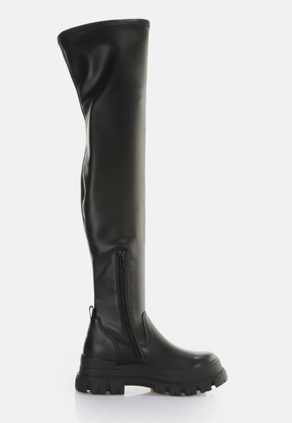 Buffalo - Aspha Stretch Overknee Vegan Nappa Black - Girl Shoes - Image 3