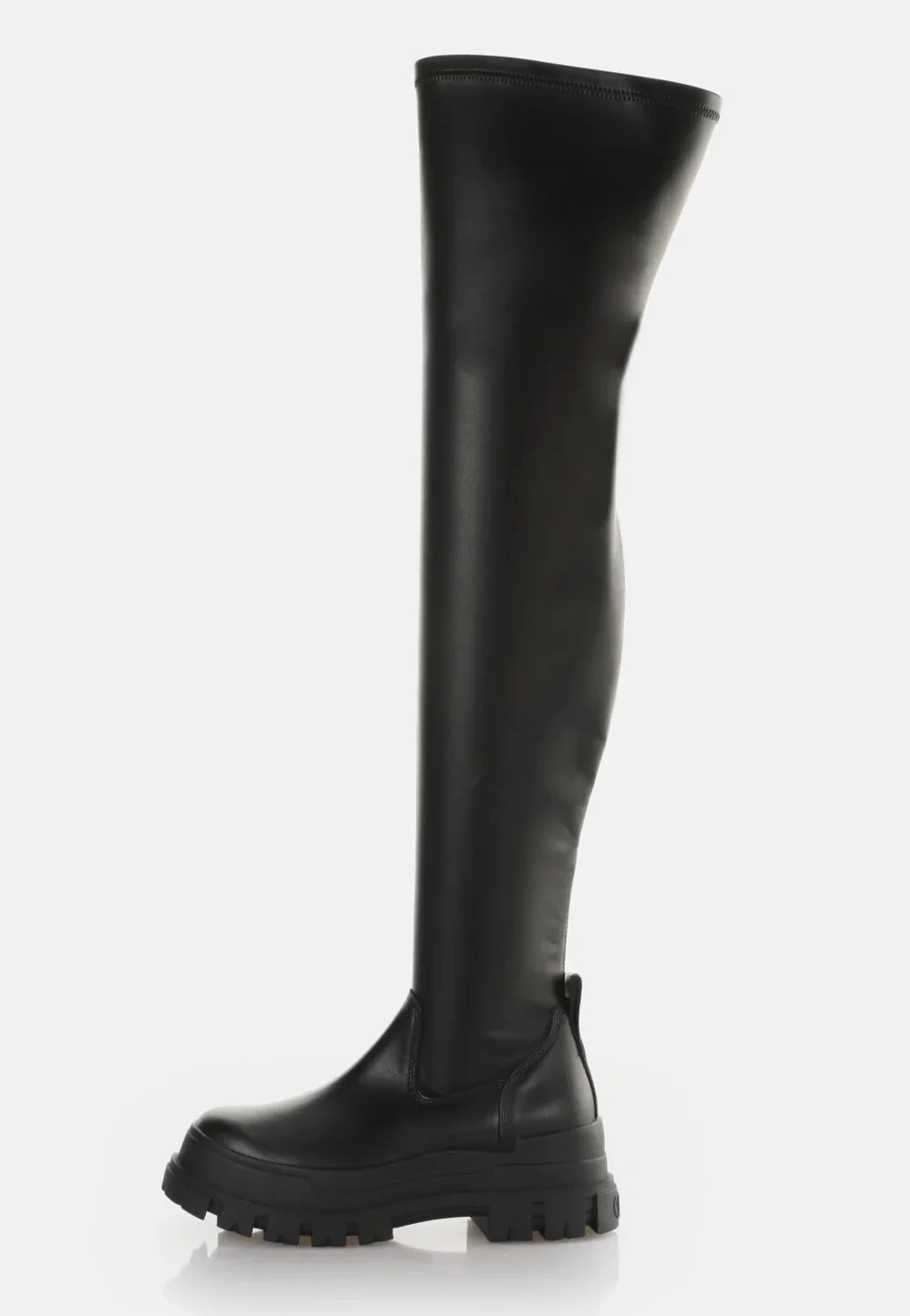 Buffalo - Aspha Stretch Overknee Vegan Nappa Black - Girl Shoes - Image 4