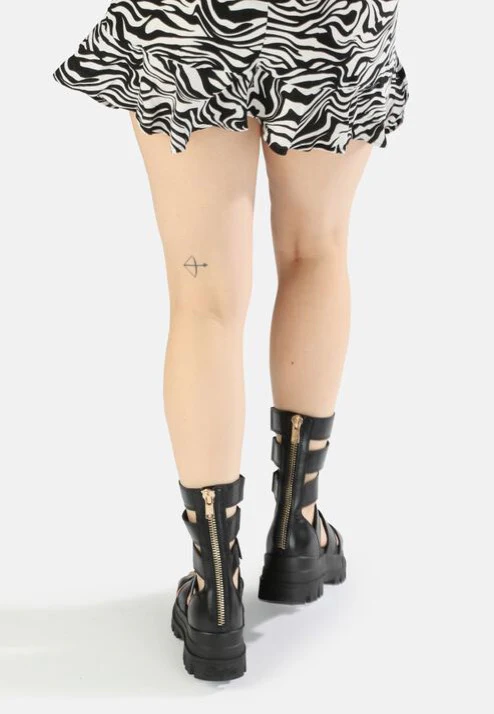 Buffalo - Aspha Zeus Platform Vegan Box Nappa Black - Girl Sandals - Image 7