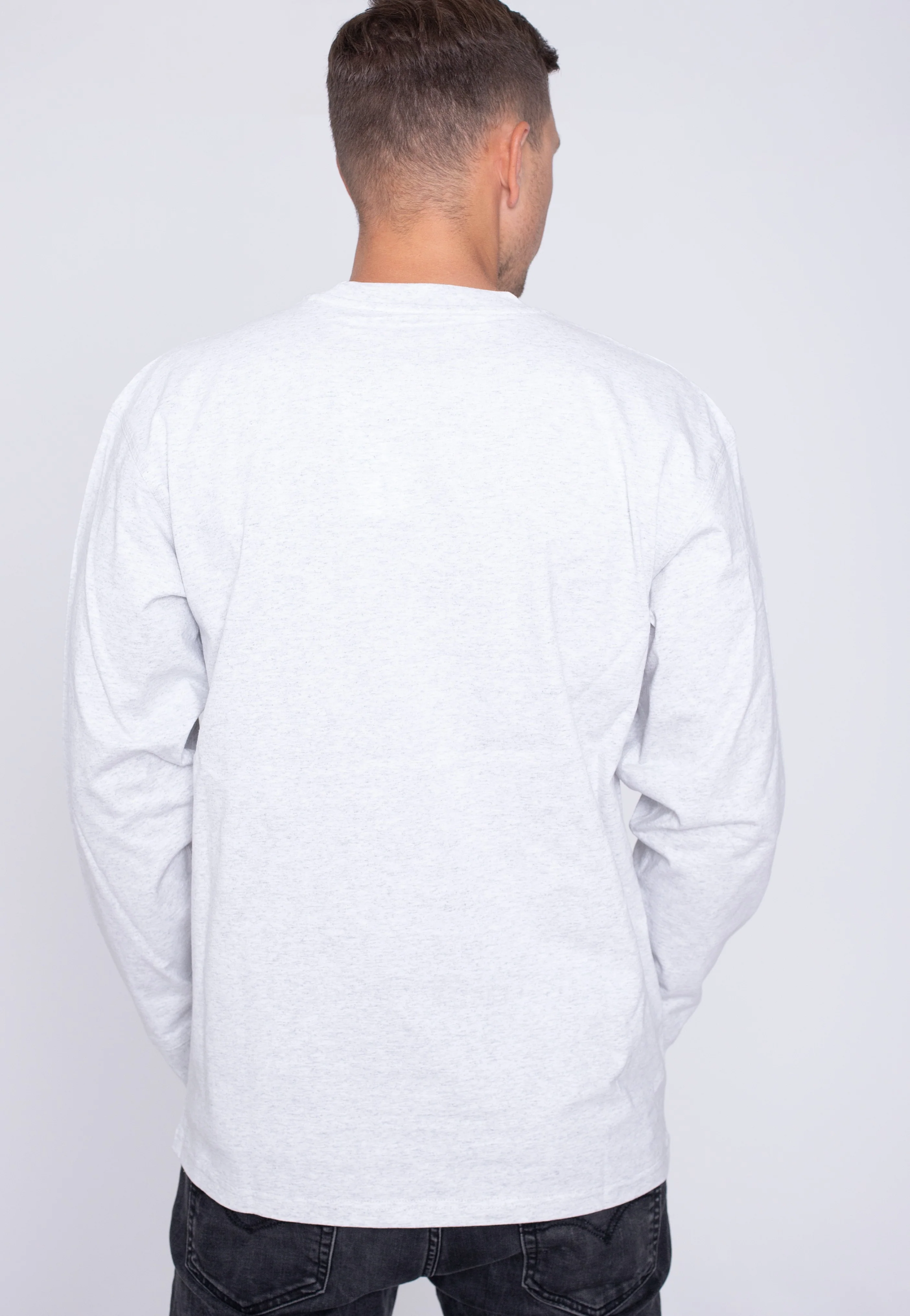 Carhartt WIP - American Script Ash Heather - Longsleeve - Image 2