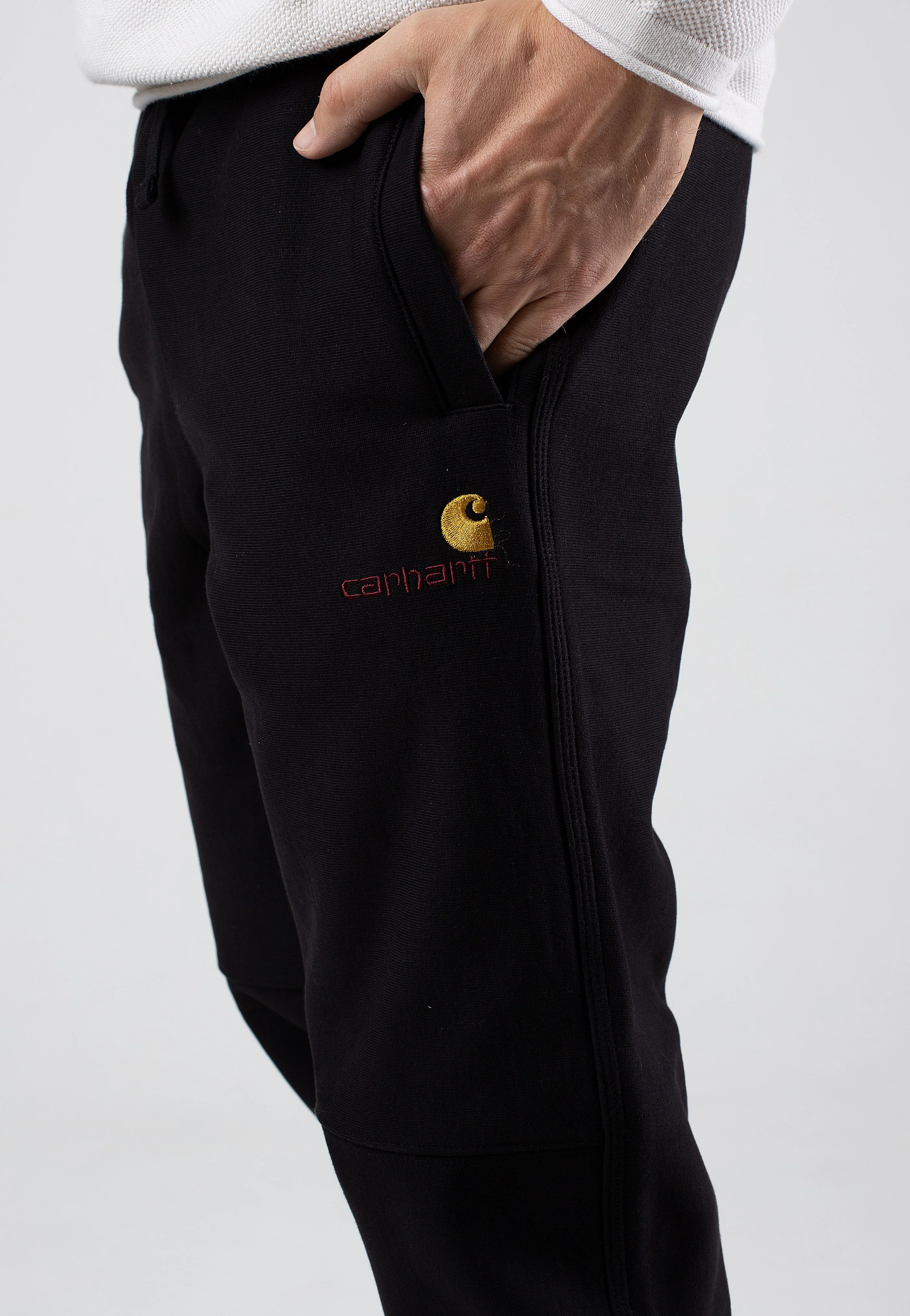 Carhartt WIP - American Script Black - Sweat Pants - Image 5