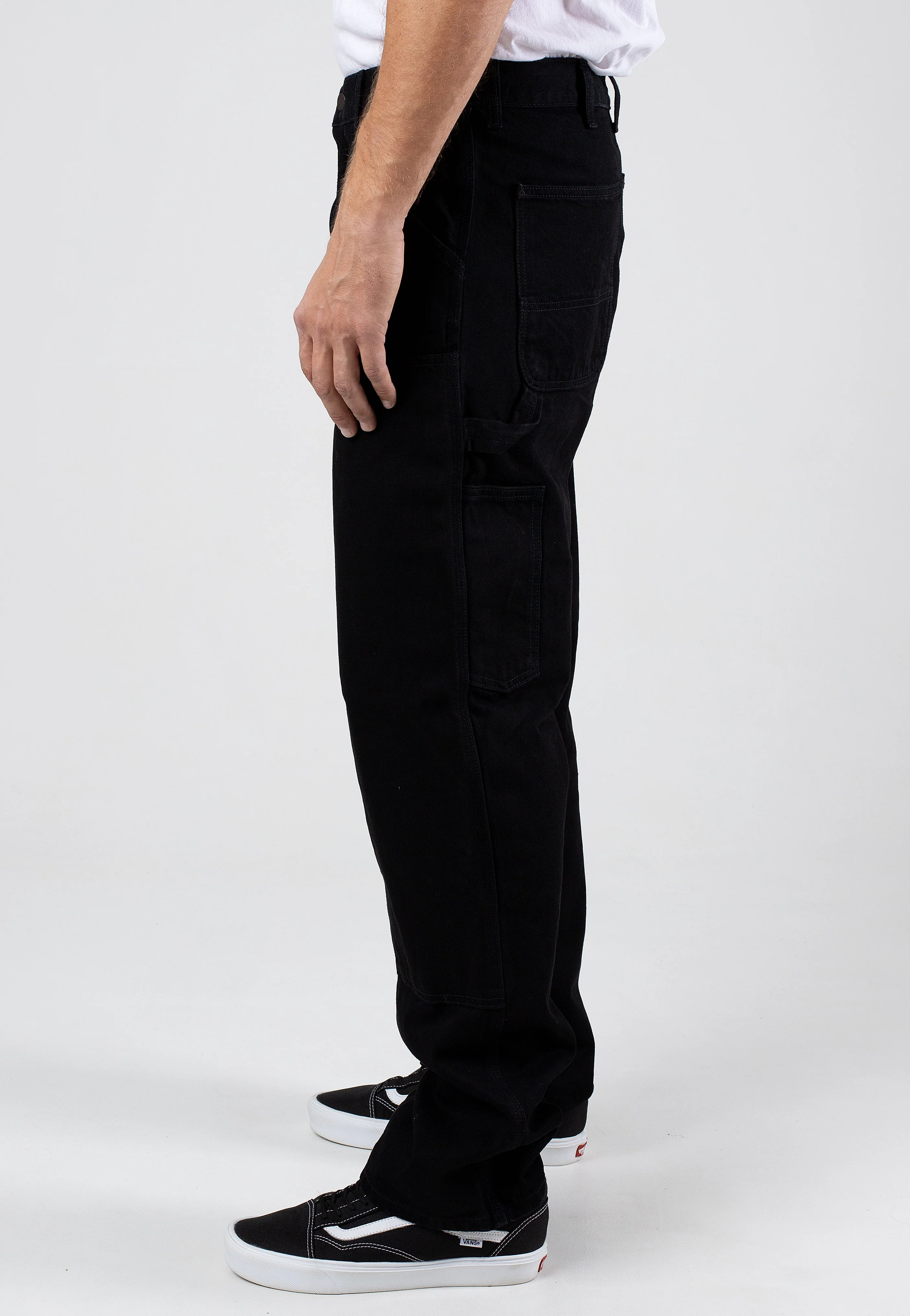 Carhartt WIP - Double Knee Rinsed Black - Jeans - Image 4