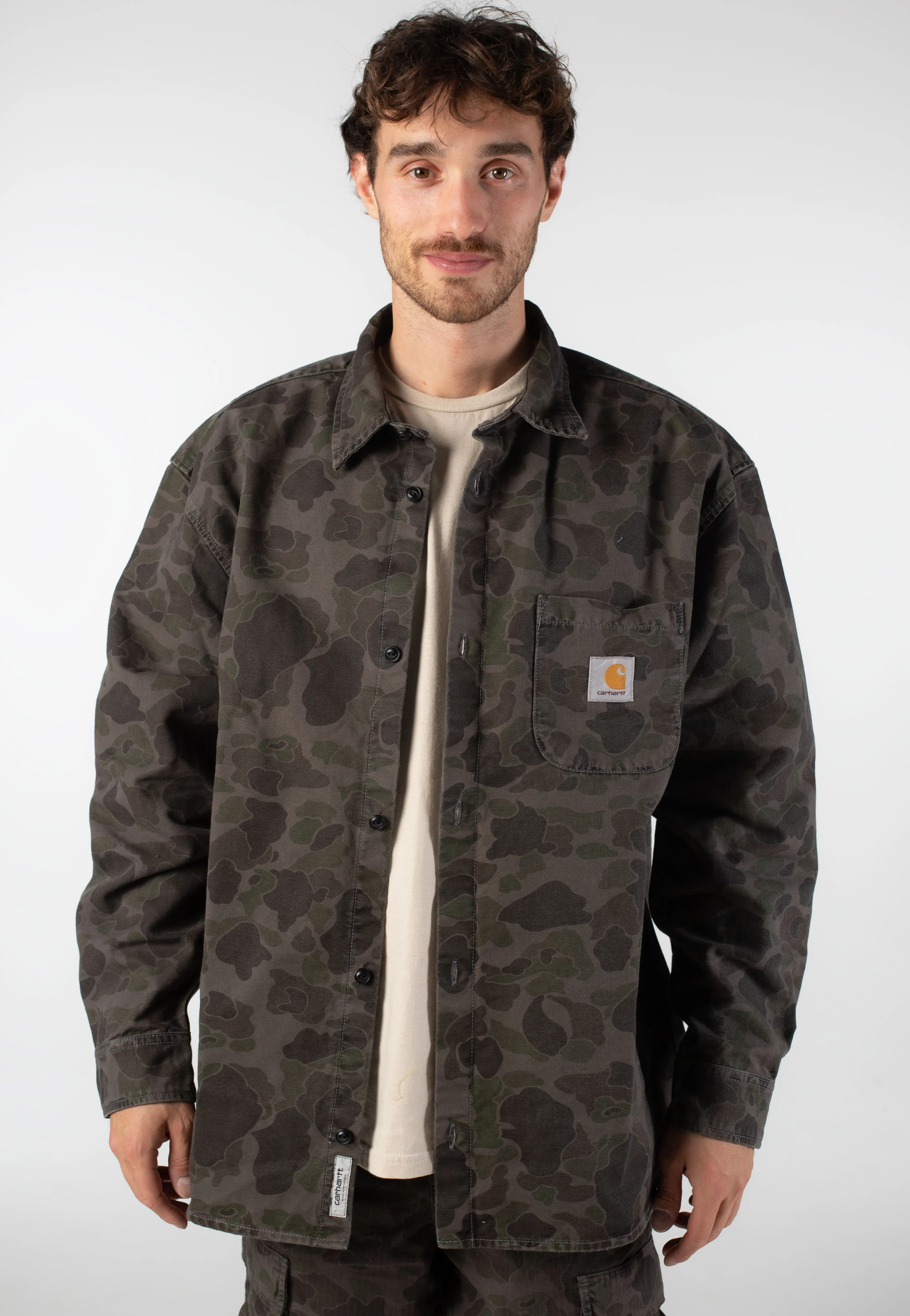 Carhartt WIP - Duck Garment Dyed Camo Duck Green/Porphyry - Shirt - Image 2