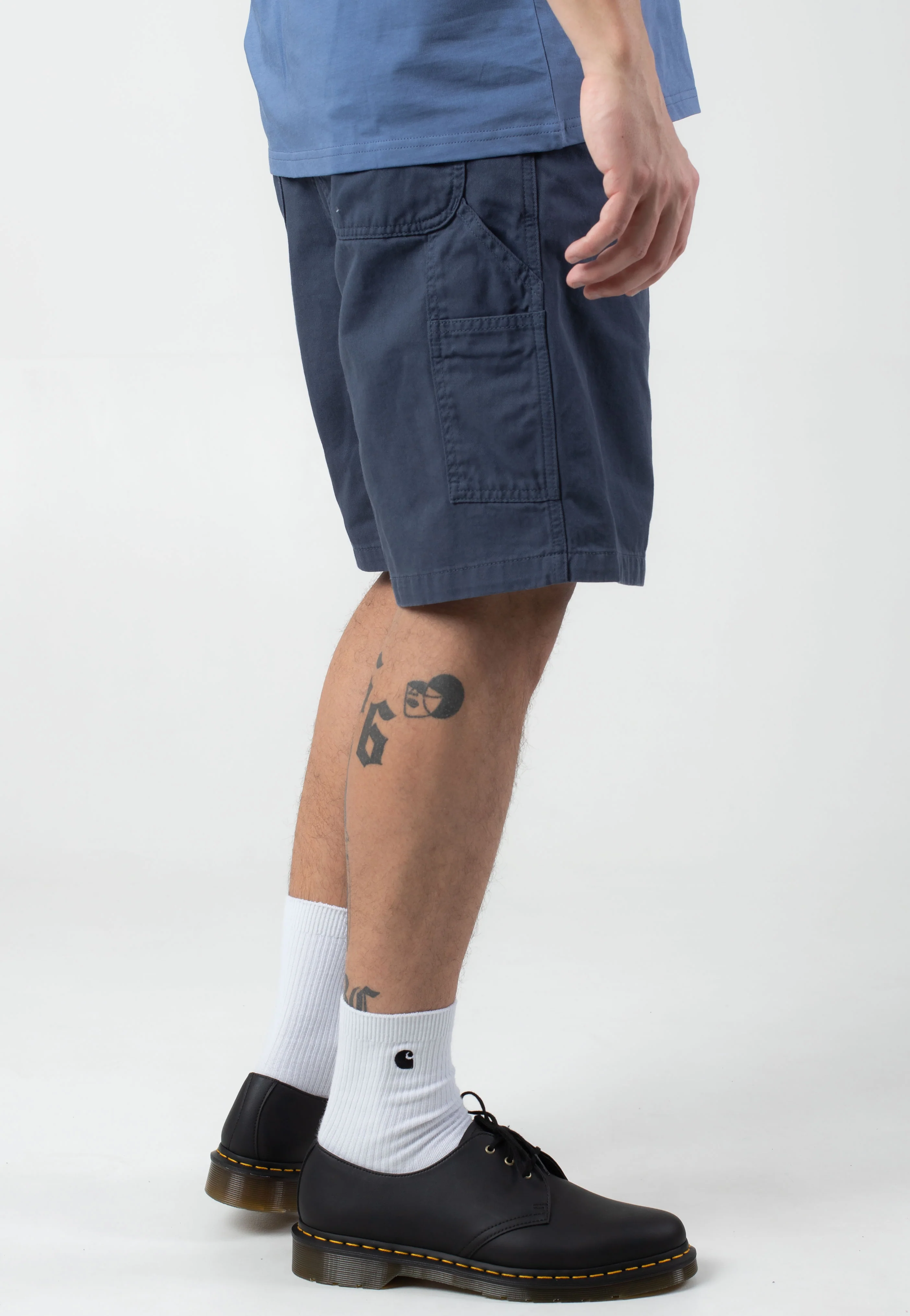 Carhartt WIP - Flint Garment Dyed Dusky Blue - Shorts - Image 3