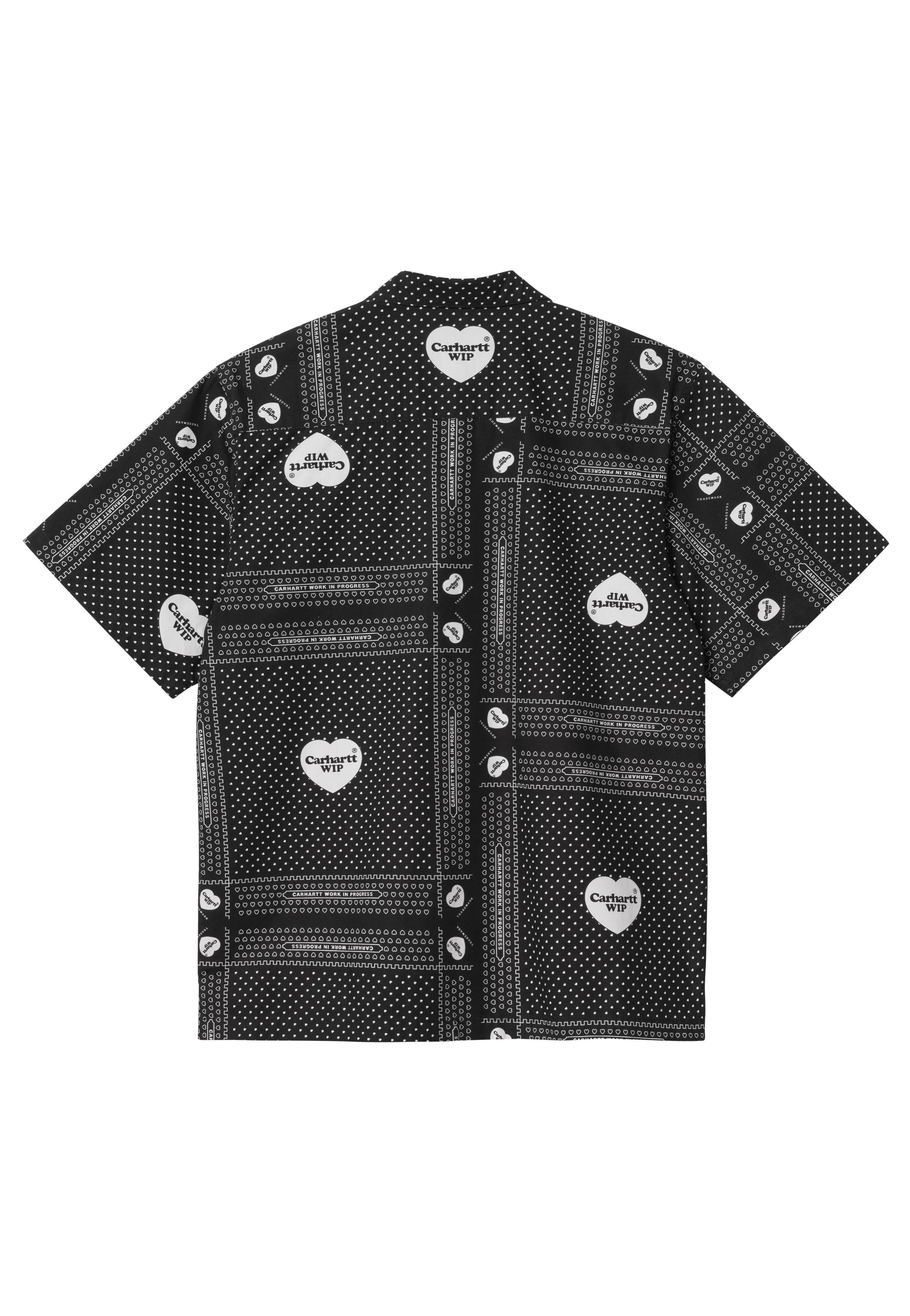 Carhartt WIP - Heart Bandana Heart Bandana Print/Black - Shirt - Image 5