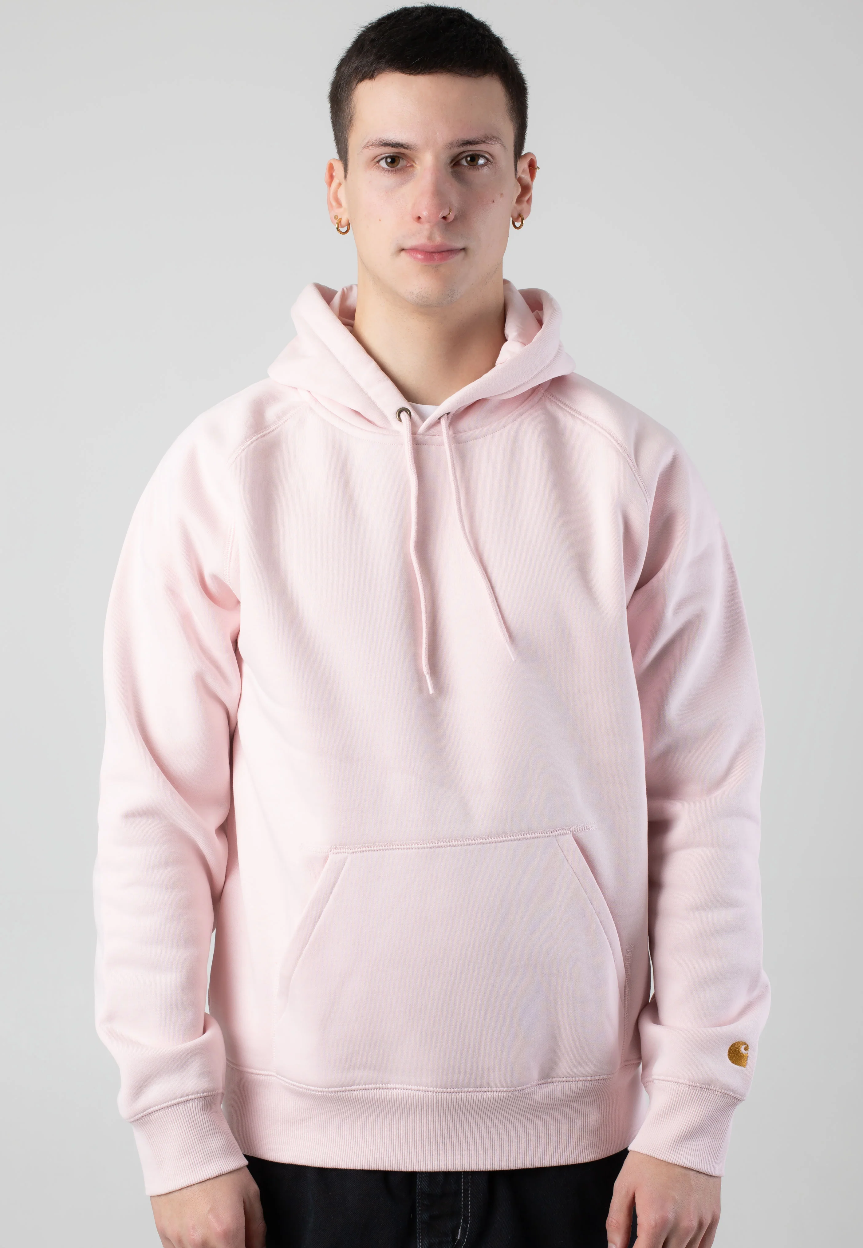 Carhartt WIP - Hooded Chase Air Pink/Gold - Hoodie - Image 2