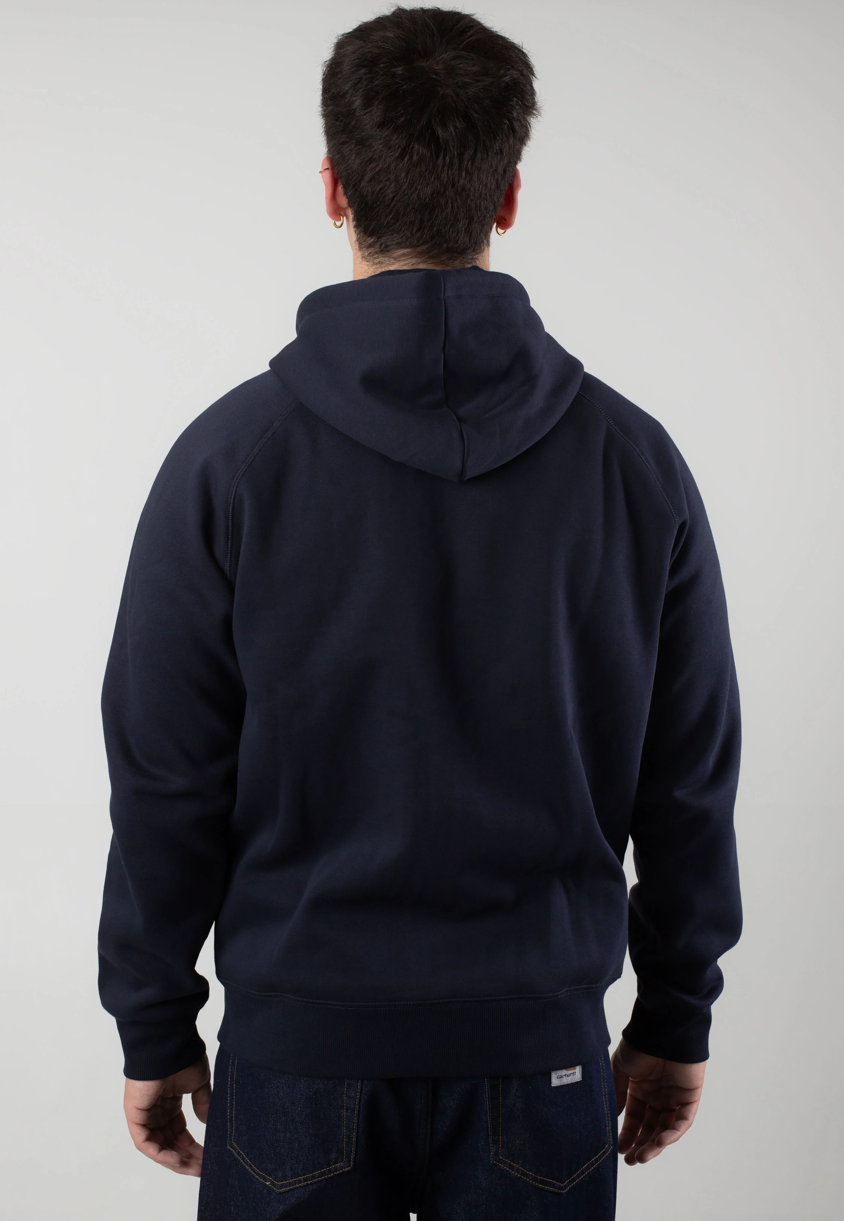 Carhartt WIP - Hooded Chase Jacket Dark Navy/Gold - Hoodie - Image 6