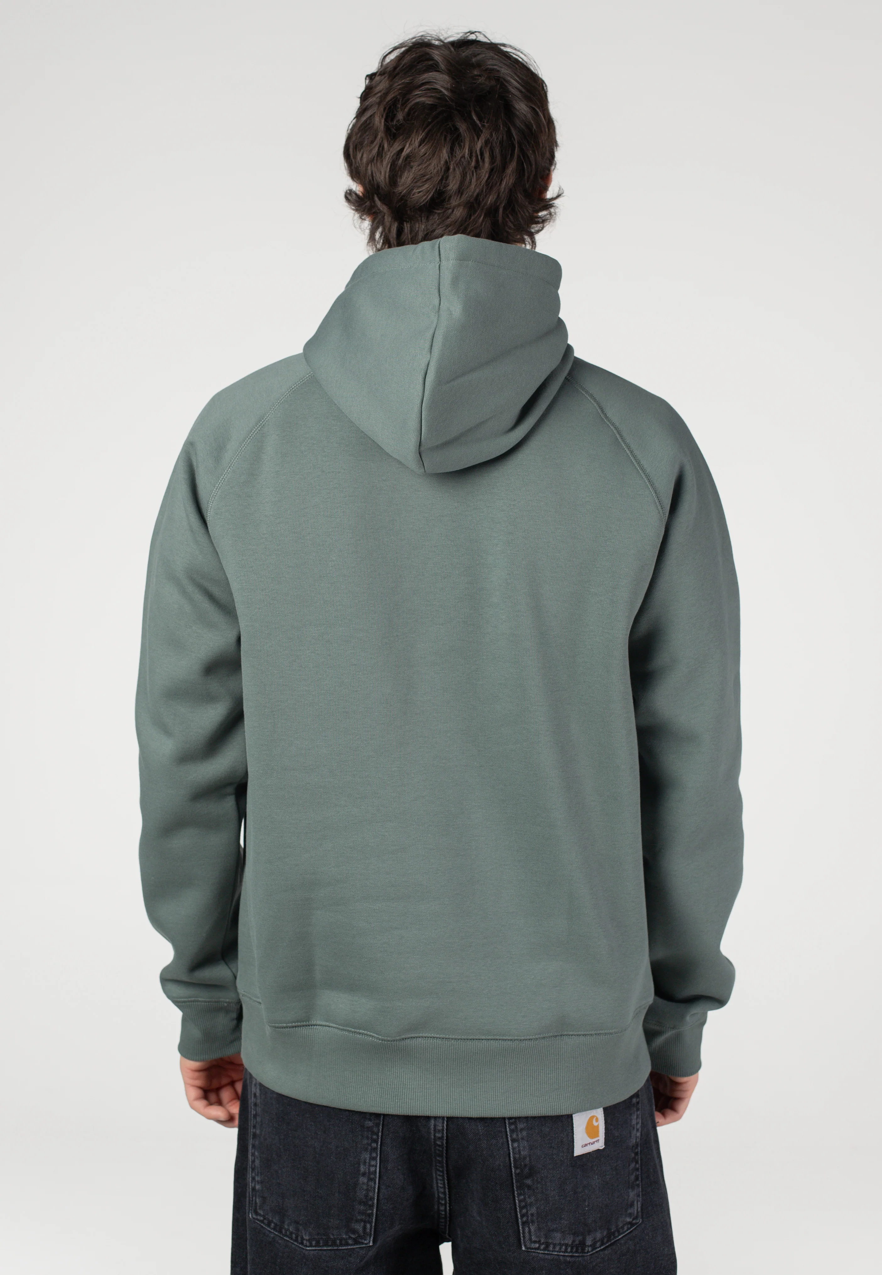 Carhartt WIP - Hooded Chase Velvet Green/Gold - Hoodie - Image 3