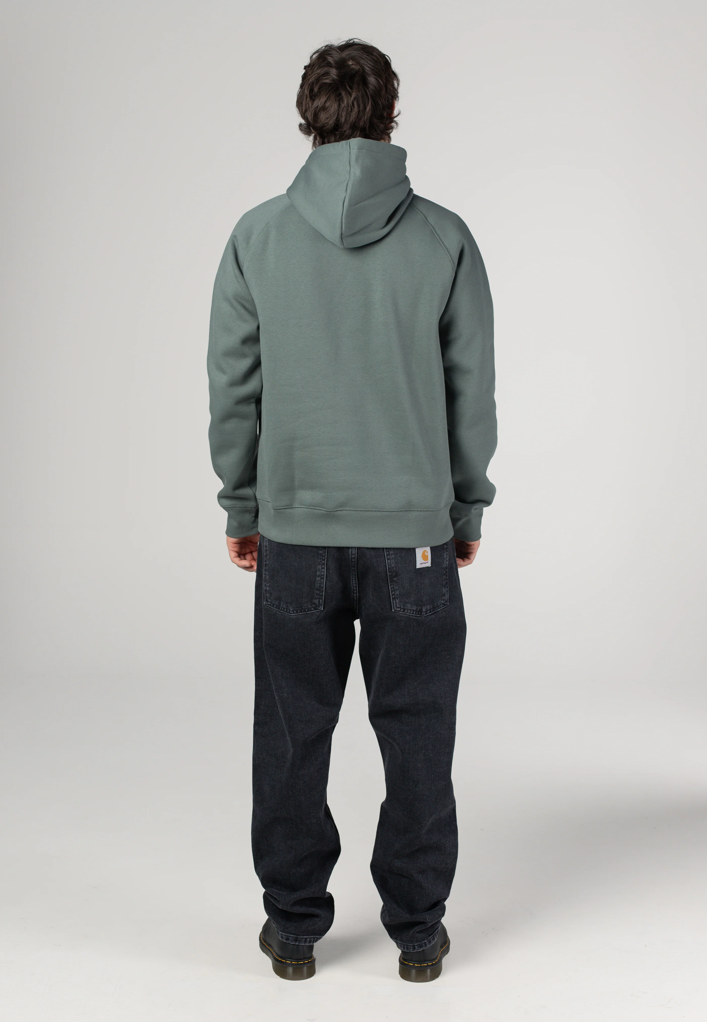 Carhartt WIP - Hooded Chase Velvet Green/Gold - Hoodie - Image 9