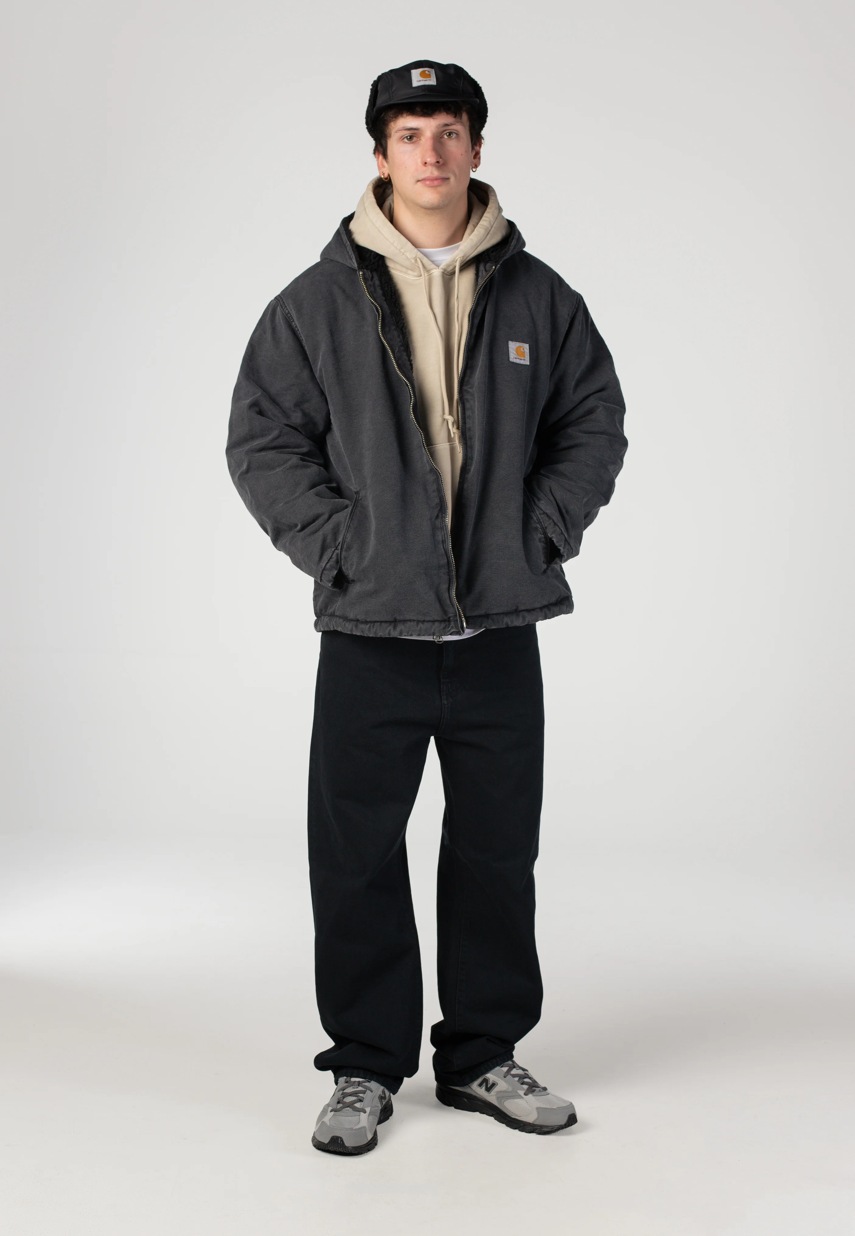 Carhartt WIP - Hooded Nelson Garment Dyed Fleur De Sel - Hoodie - Image 2