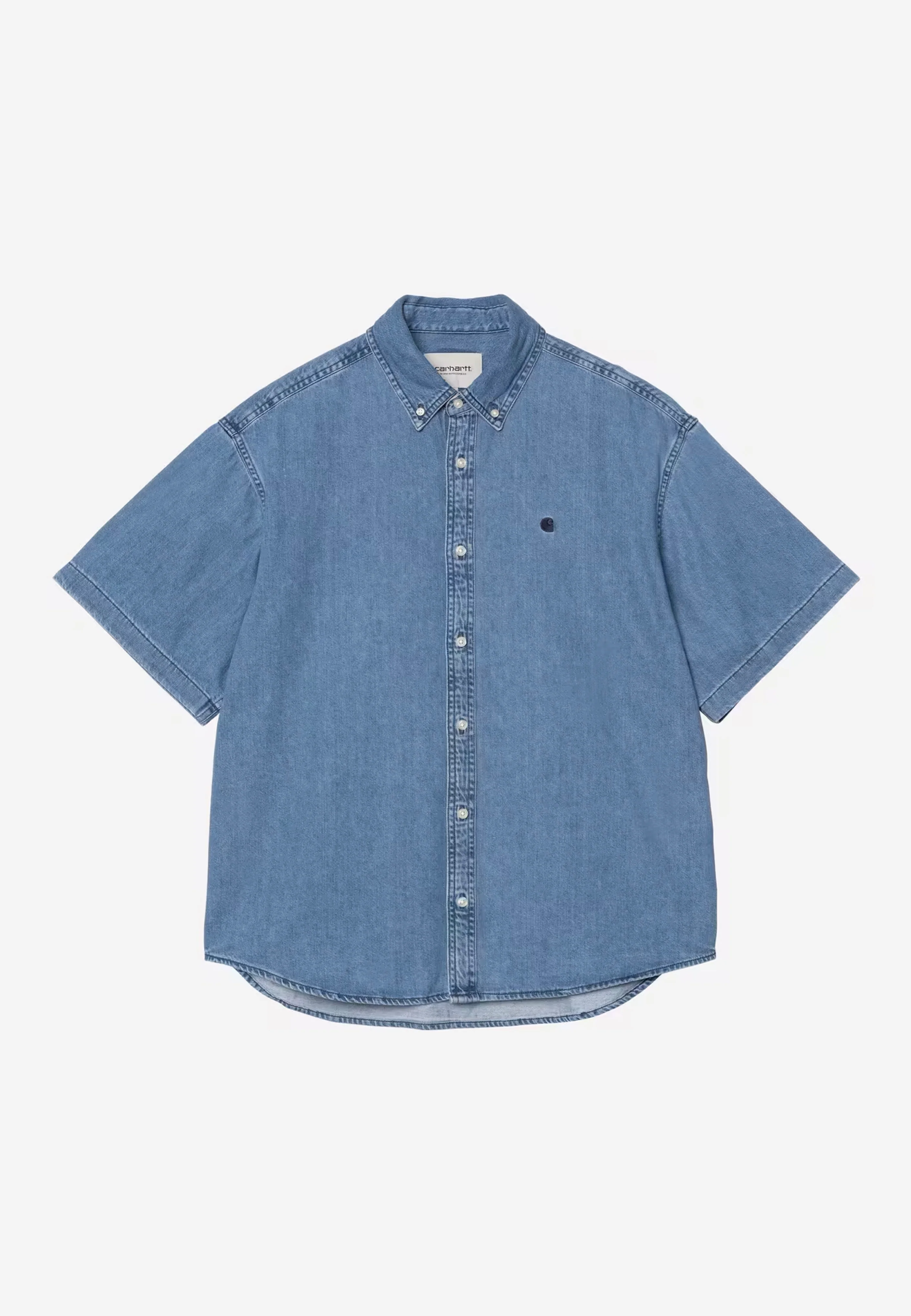 Carhartt WIP - Lucas Stone Washed Blue - Shirt - Image 7