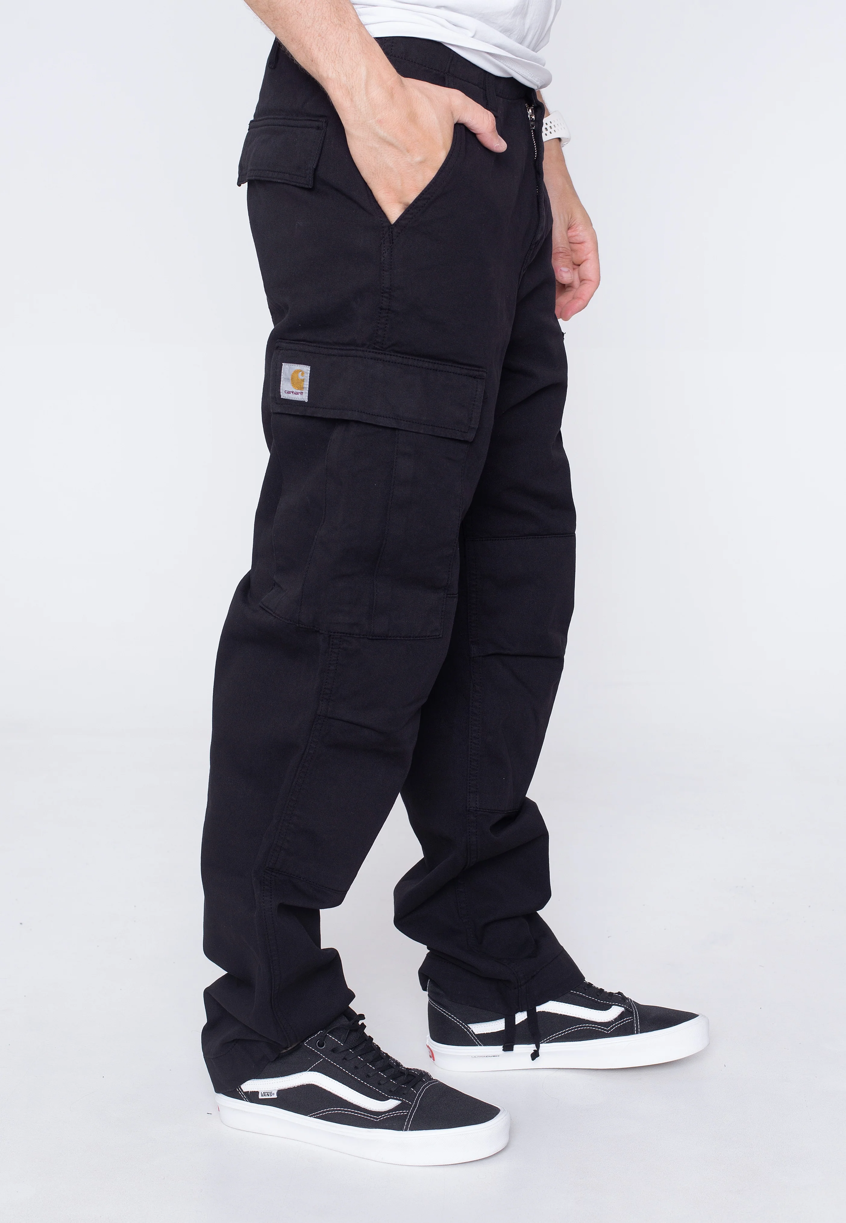 Carhartt WIP - Regular Cargo Garment Dyed Black - Pants - Image 2