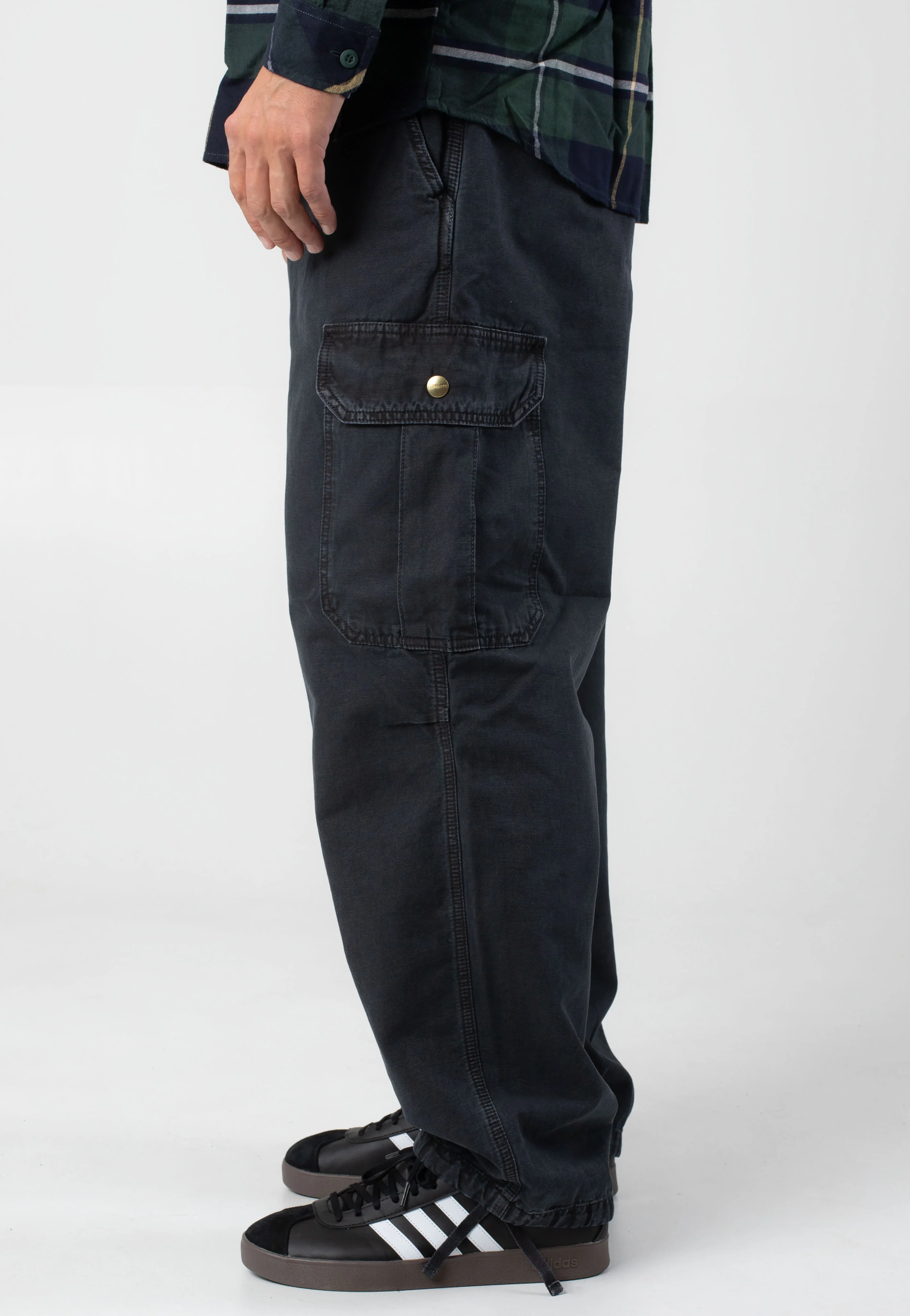 Carhartt WIP - Stanton Cargo Stone Dyed Black - Pants - Image 4