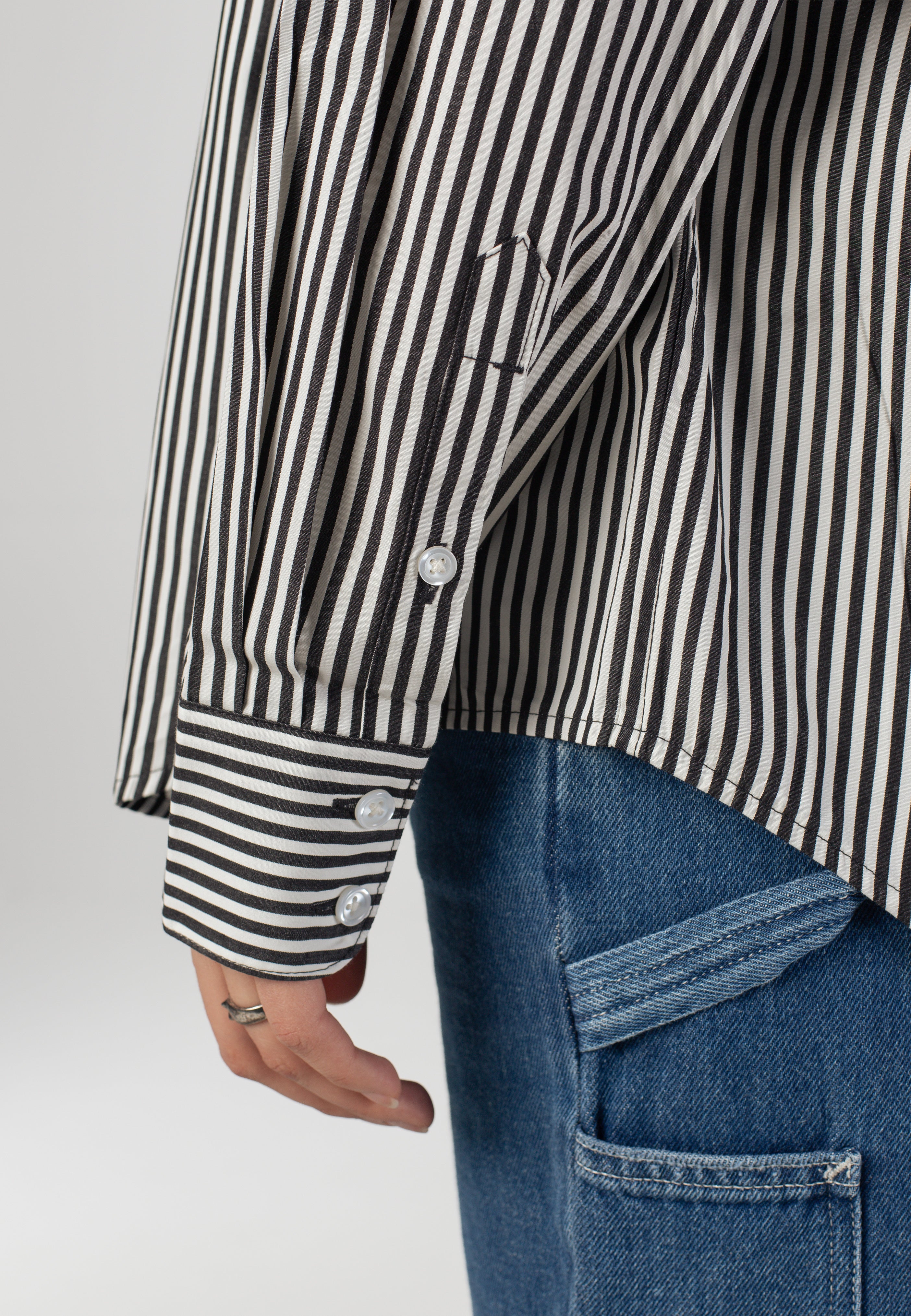 Carhartt WIP - W‘ Daldry Daldry Stripe Black/Wax - Shirt - Image 4