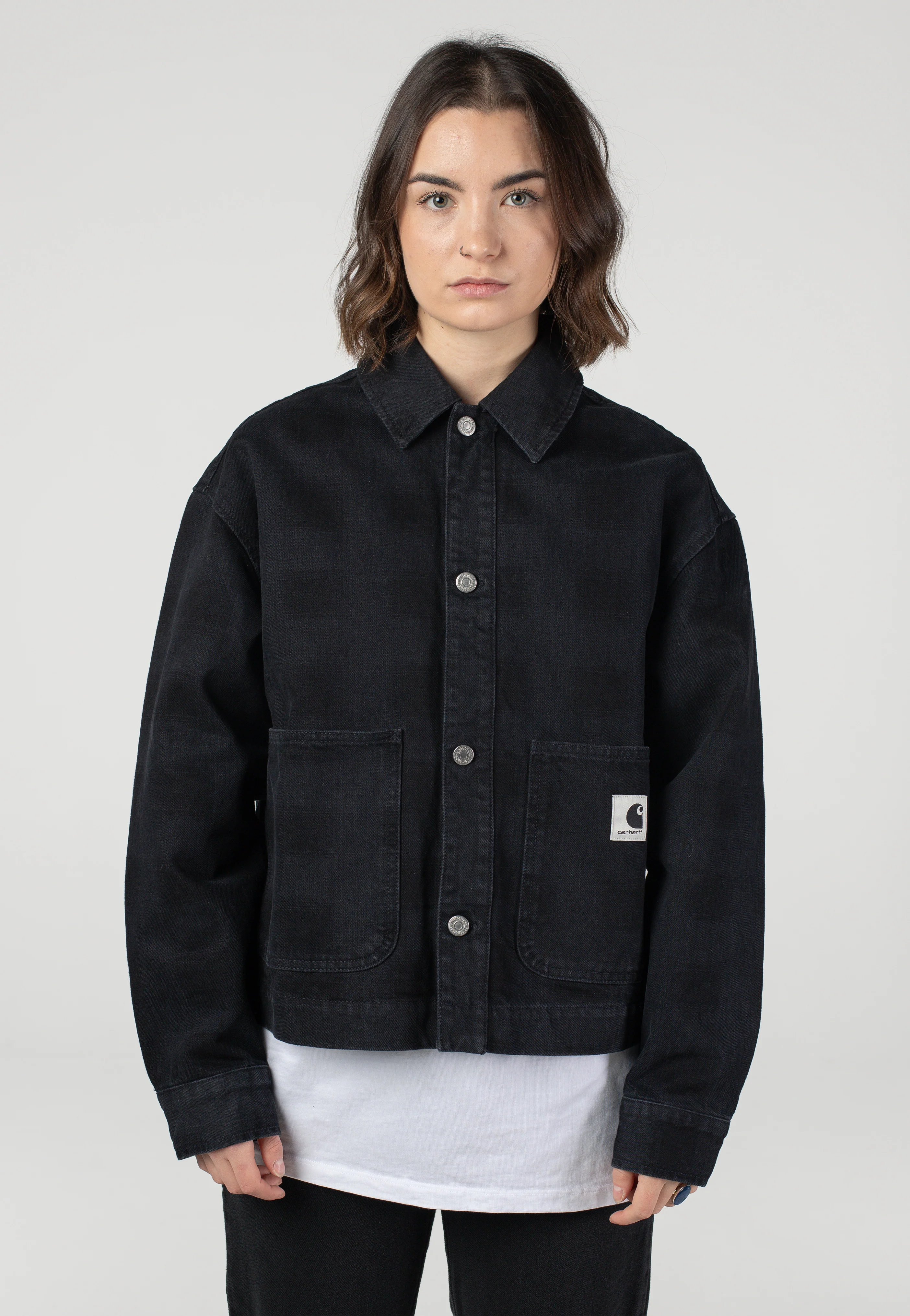 Carhartt WIP - W' Everson Stone Washed Print Black - Jacket