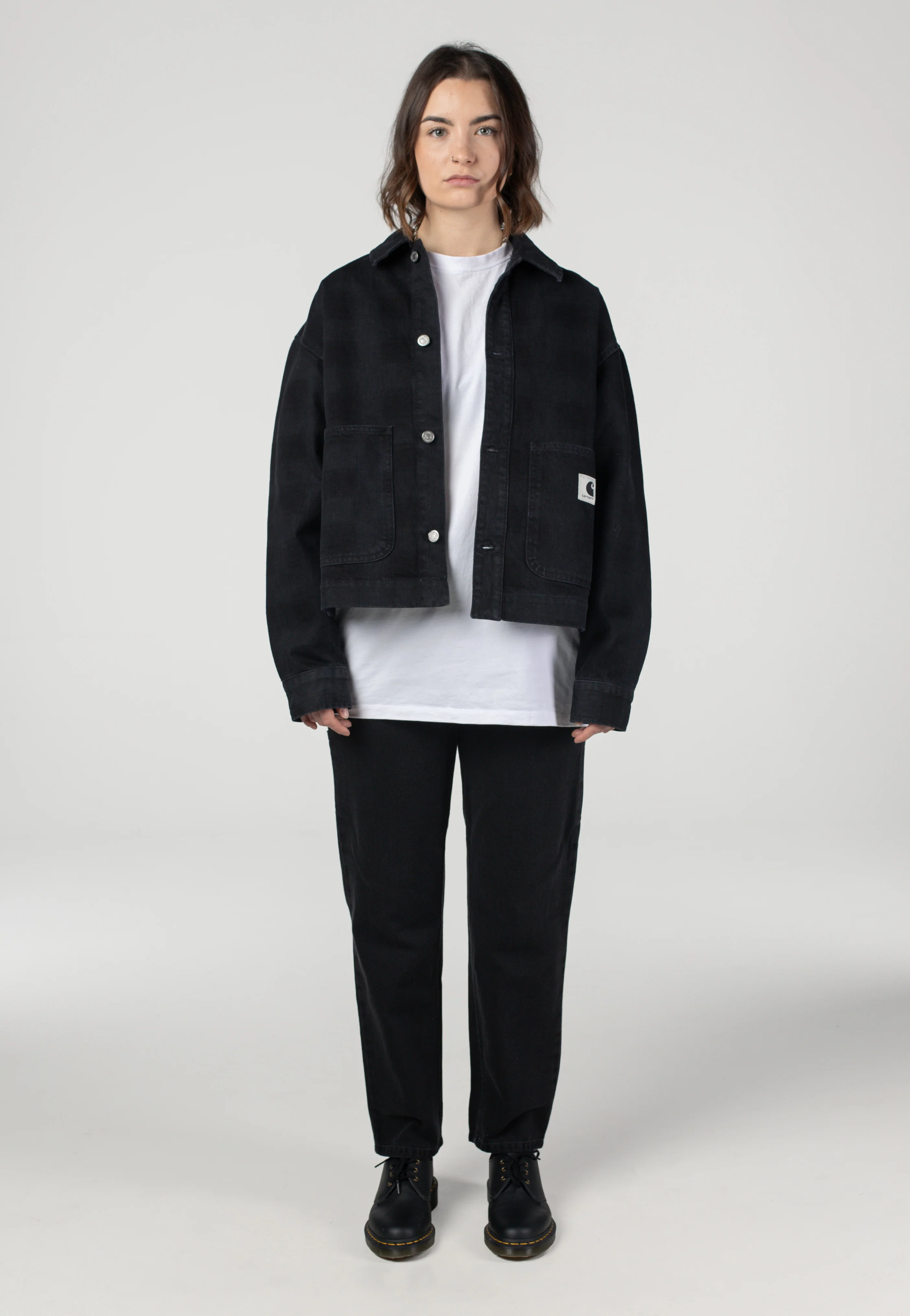 Carhartt WIP - W' Everson Stone Washed Print Black - Jacket - Image 5