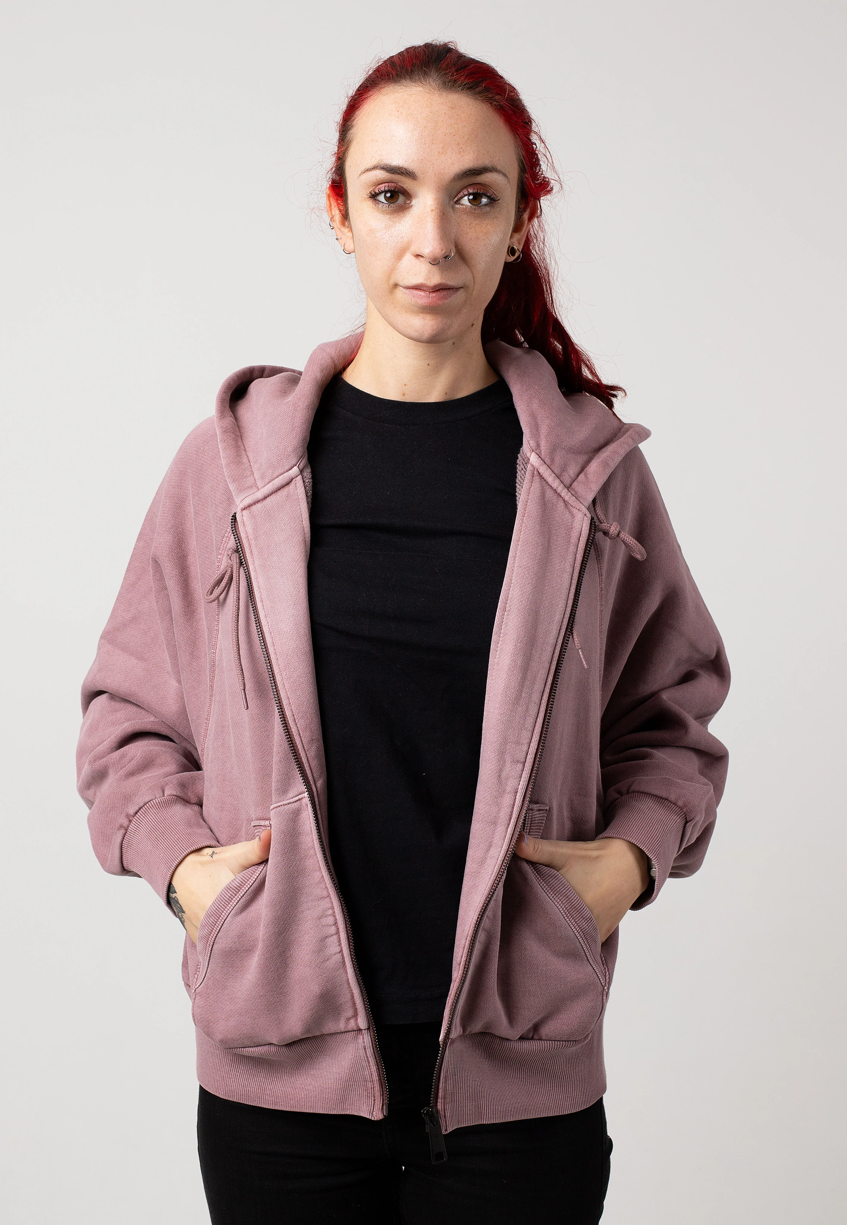Carhartt WIP - W' Hooded Taos Garment Dyed Daphne - Zipper - Image 2