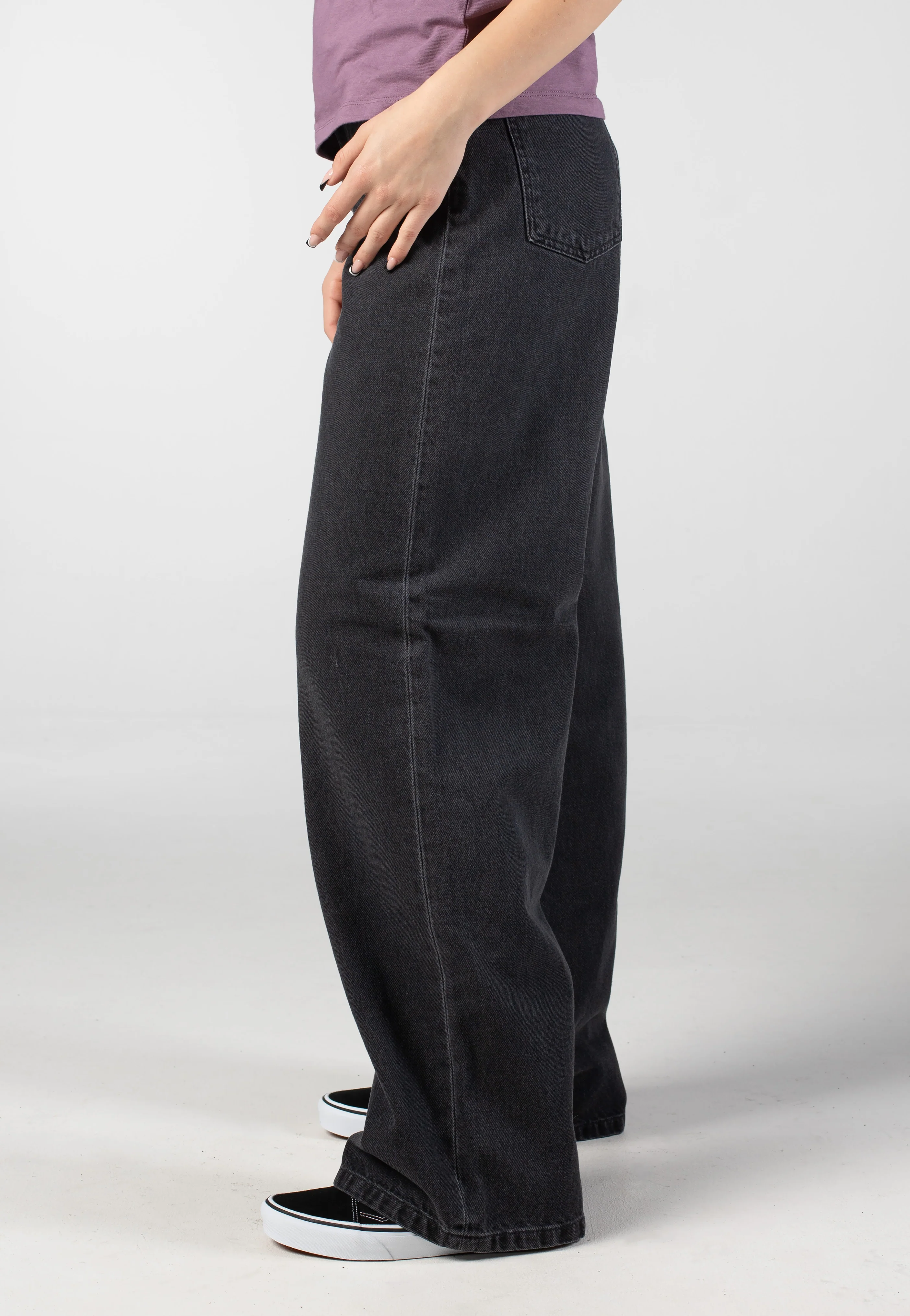 Carhartt WIP - W' Jane Heavy Stone Wash Black - Pants - Image 4