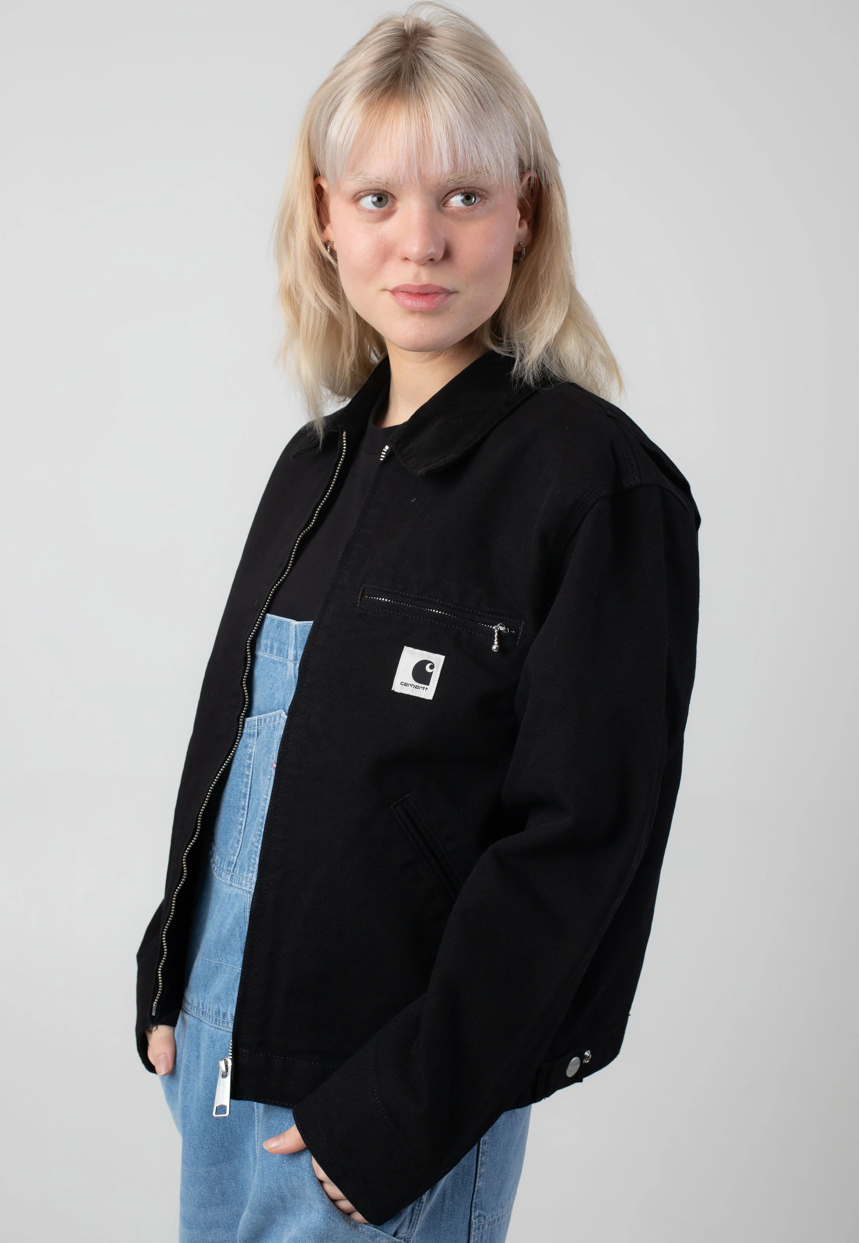 Carhartt WIP - W' Og Detroit Rinsed Black/Black - Jacket - Image 2
