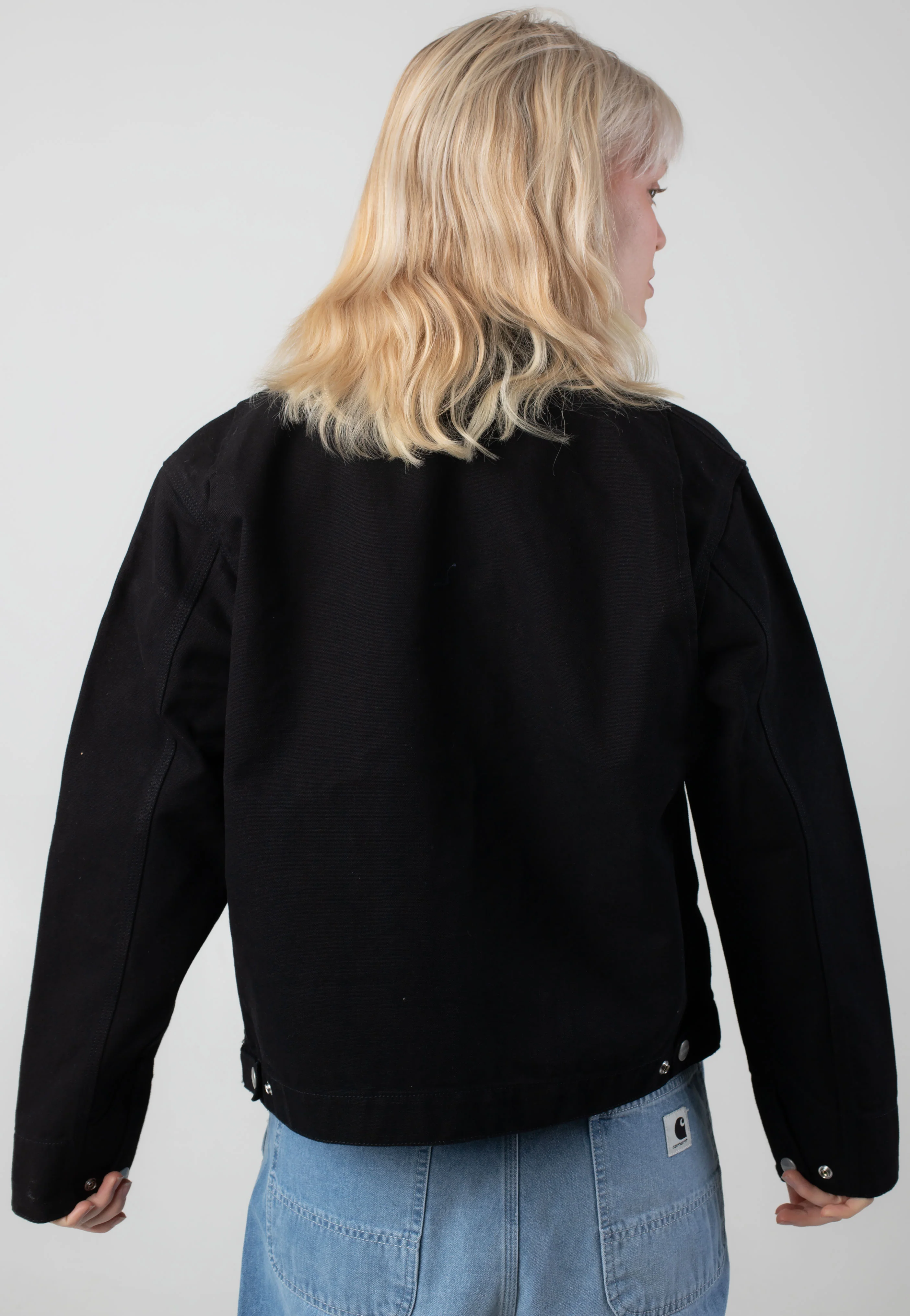 Carhartt WIP - W' Og Detroit Rinsed Black/Black - Jacket - Image 3