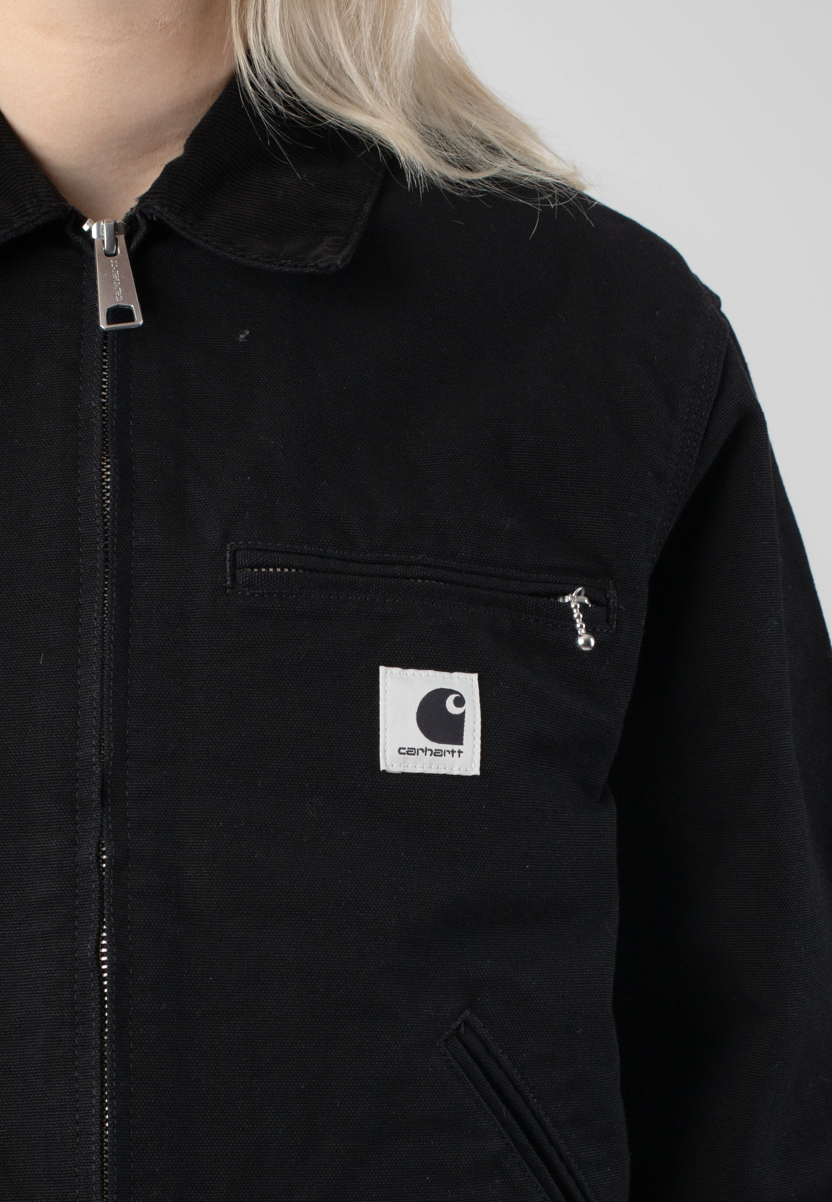 Carhartt WIP - W' Og Detroit Rinsed Black/Black - Jacket - Image 4