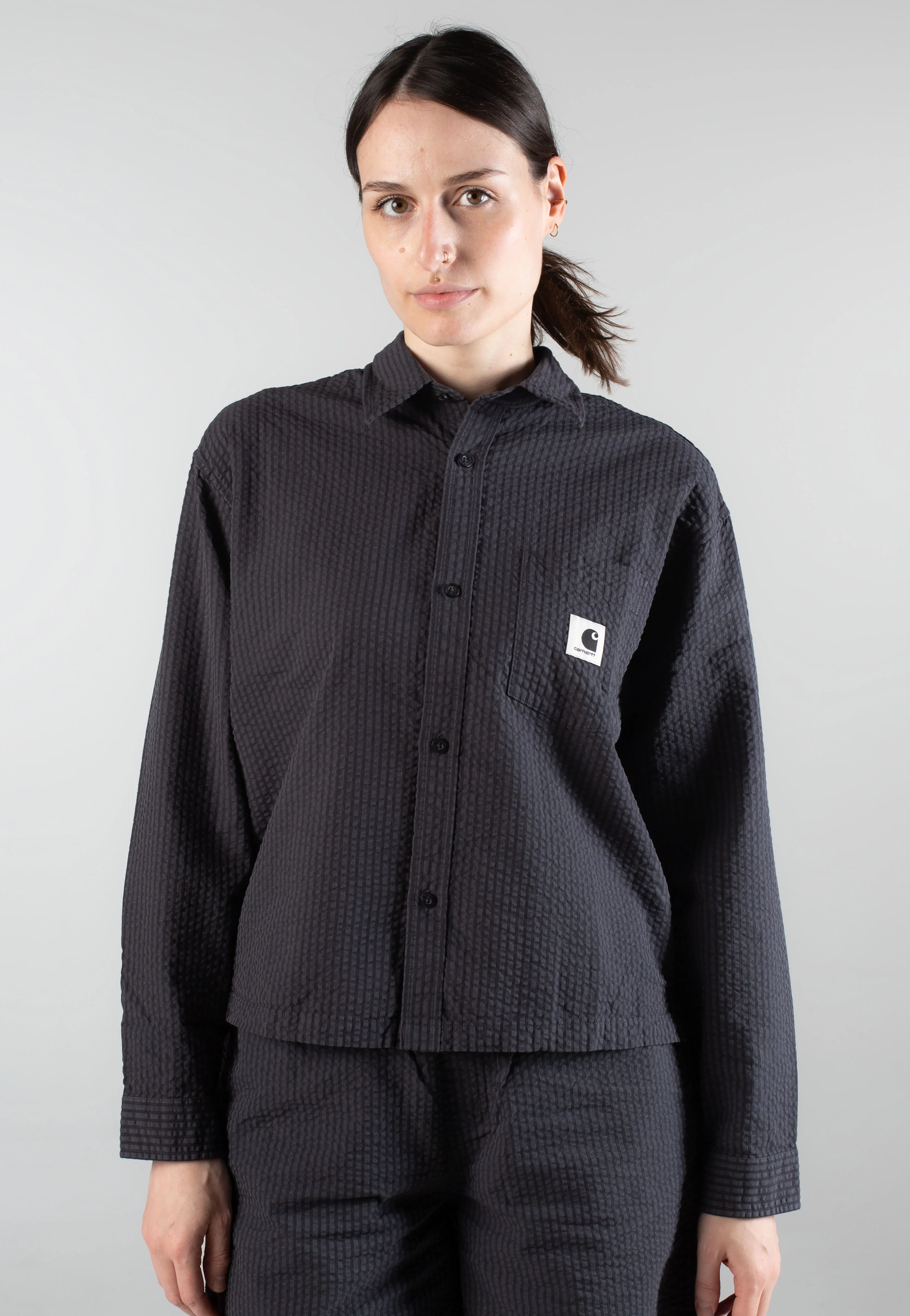 Carhartt WIP - W' Toland Stripe Black - Shirt - Image 6