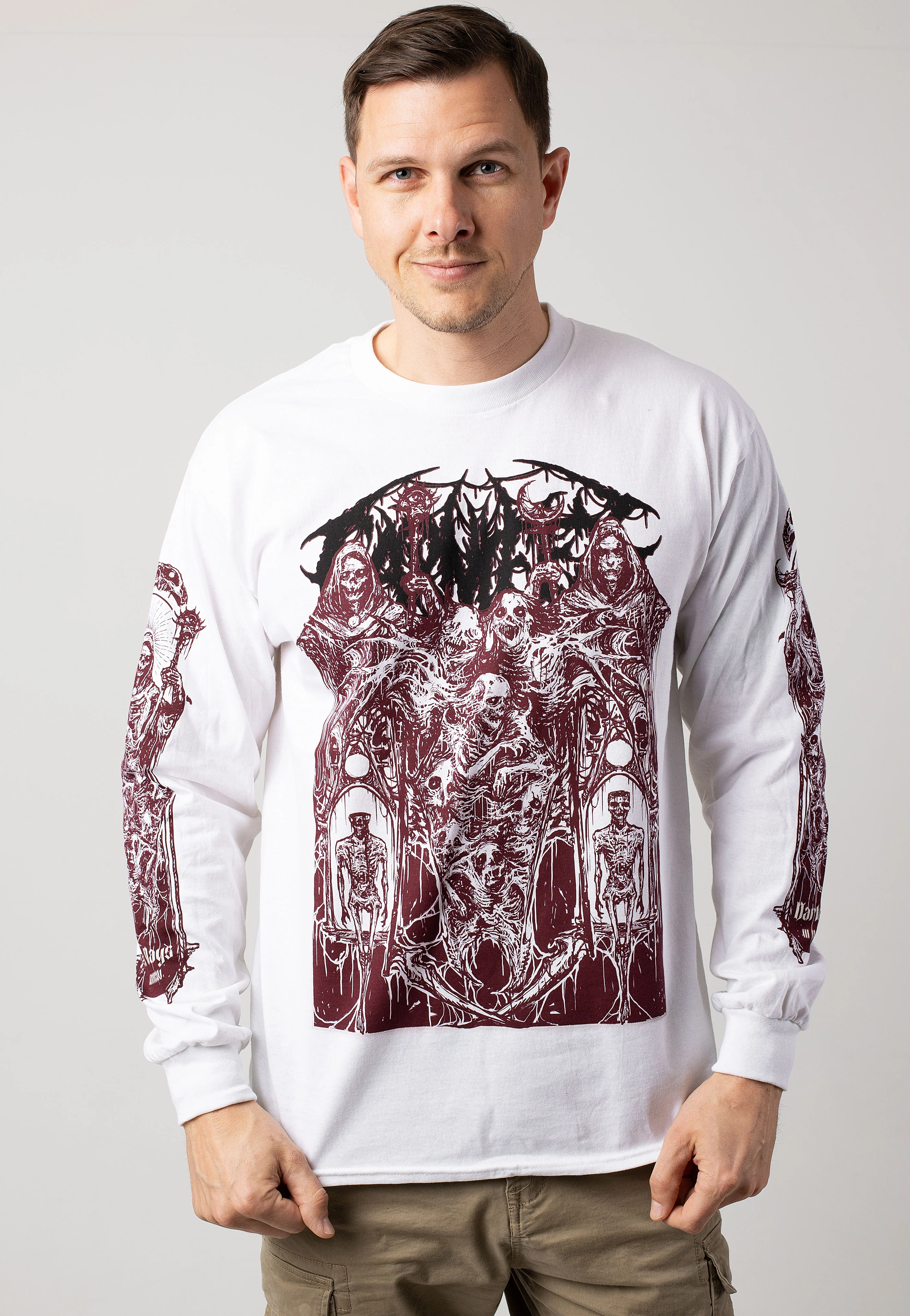 Carnifex - Dark Days White - Longsleeve - Image 3