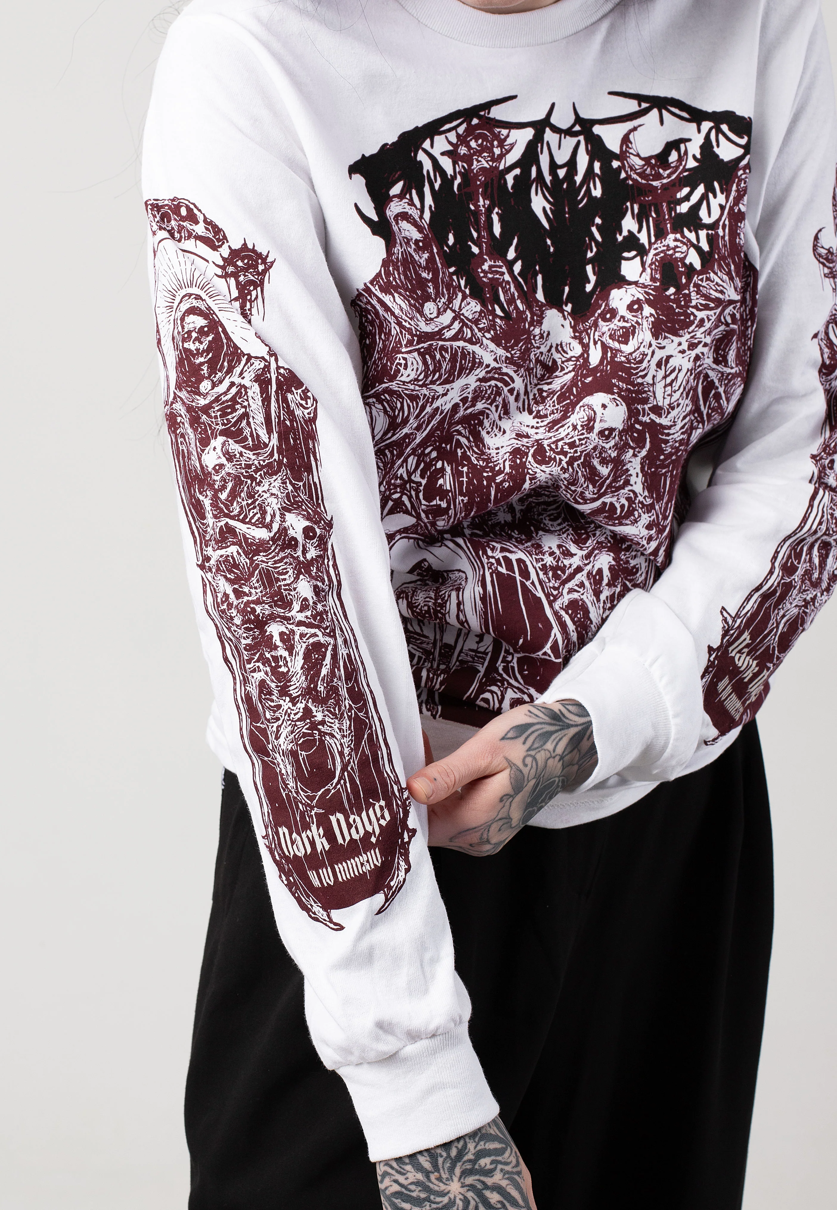 Carnifex - Dark Days White - Longsleeve - Image 9