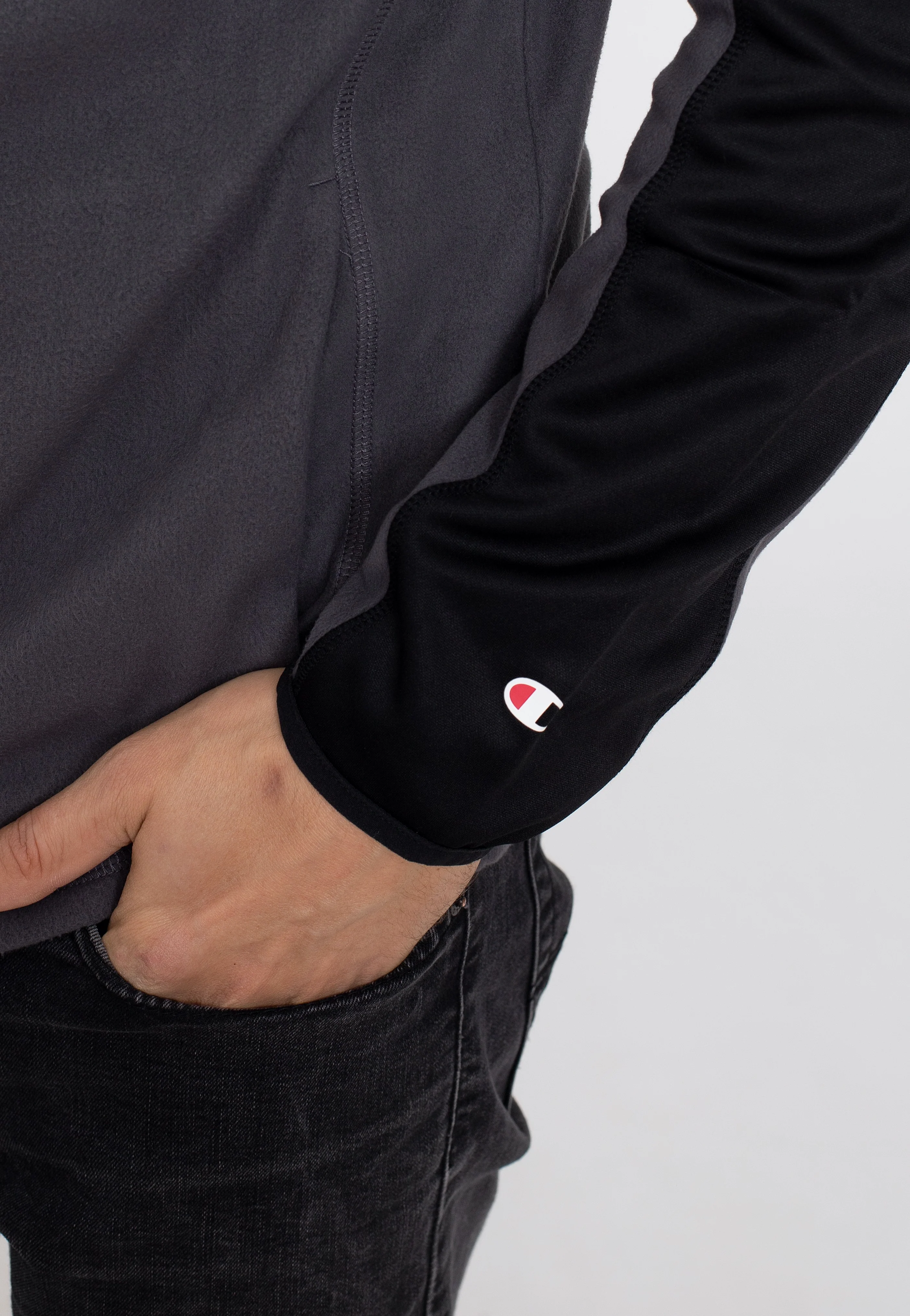 Champion - Full Zip Side Pocket Logo EBN/NBK - Track Jacket - Image 5