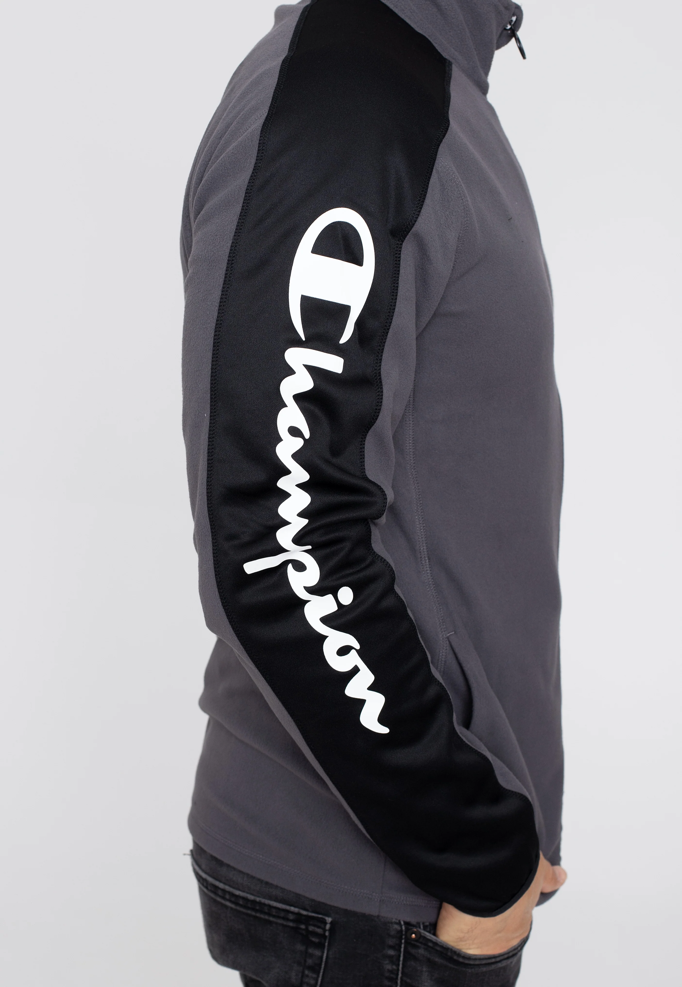 Champion - Full Zip Side Pocket Logo EBN/NBK - Track Jacket - Image 6