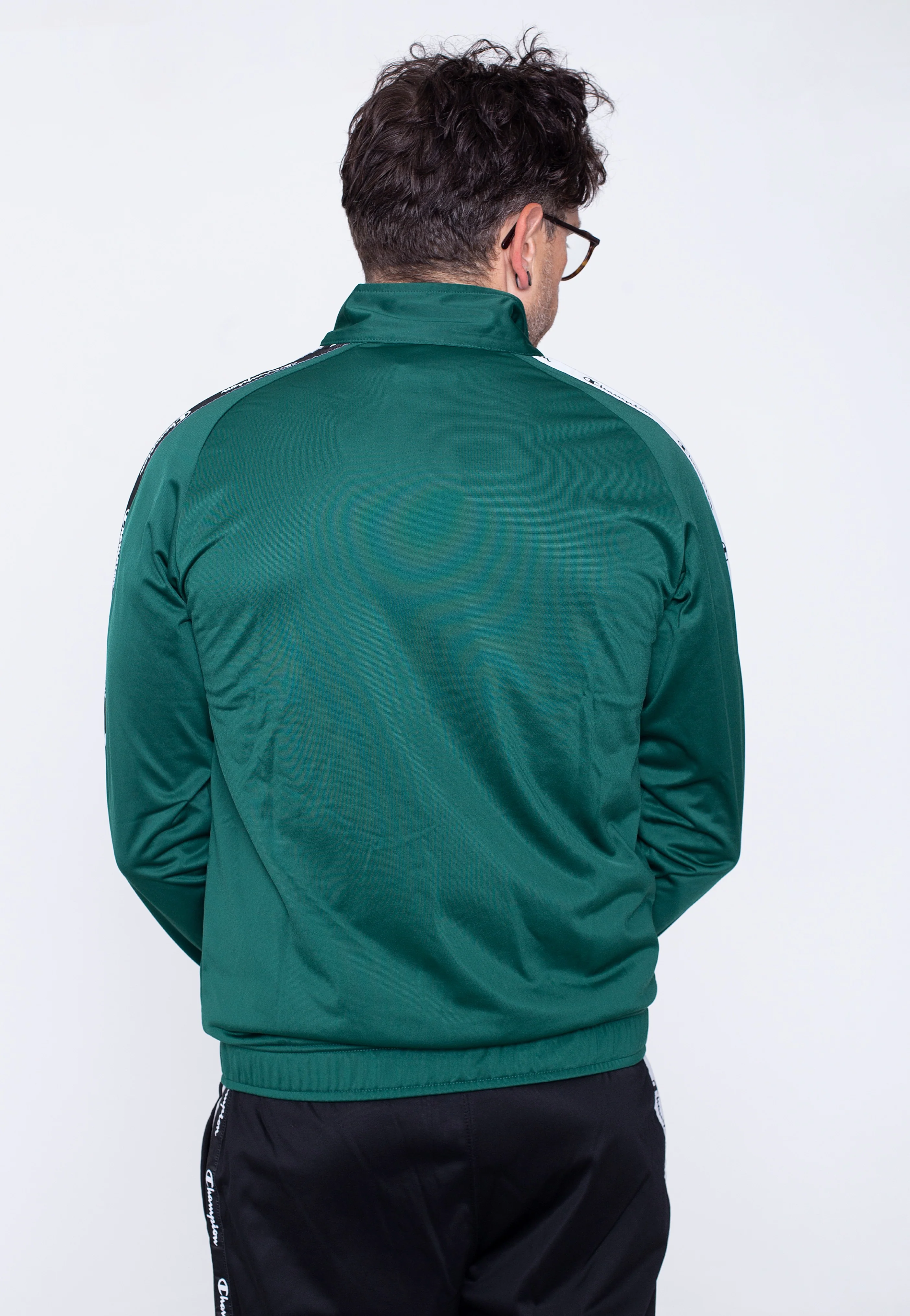 Champion - Poly Warpknit Small Logo HLG/NBK/NBK - Tracksuit - Image 3