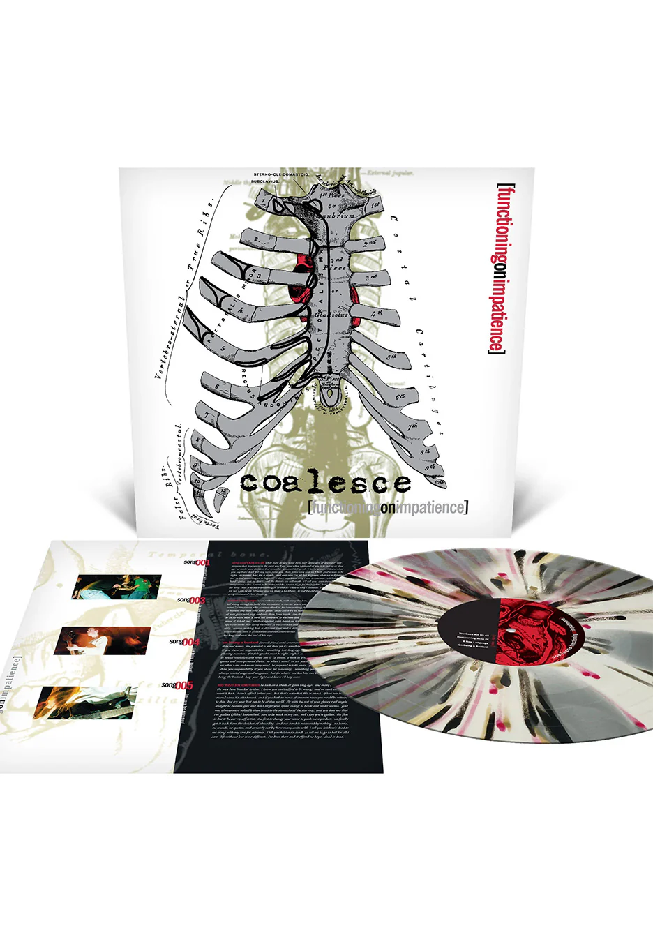 Coalesce - Functioning On Impatience Ltd. White/Gold/Silver/Red - Splatter Vinyl