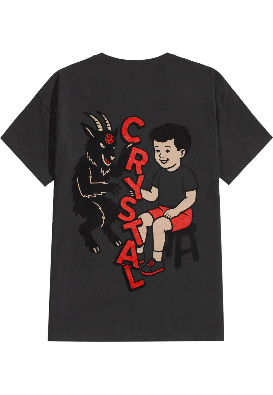 Crystal Lake - Satanic Grey - T-Shirt - Image 2