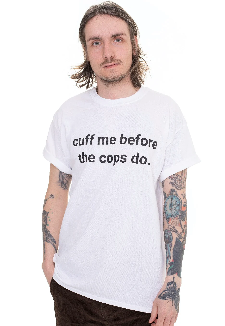Dancitee - Cuff Me White - T-Shirt