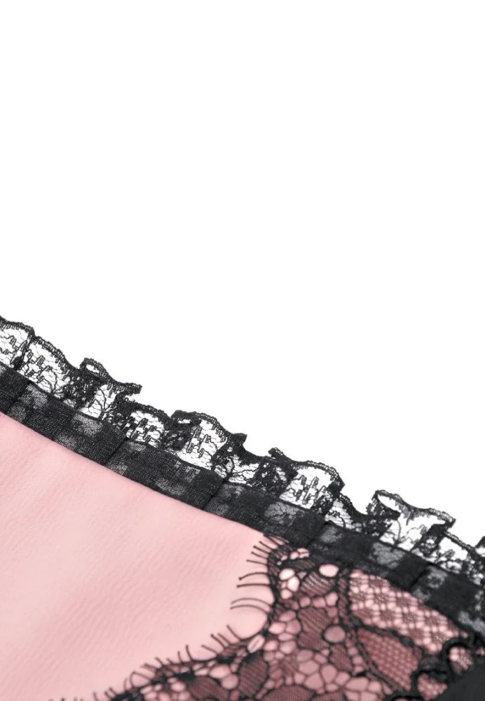 Dark In Love - Black Pink Doll Frilly - Dress - Image 7