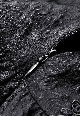 Dark In Love - Gothic Death Butterfly Layered Hi Low Black - Dress - Image 9